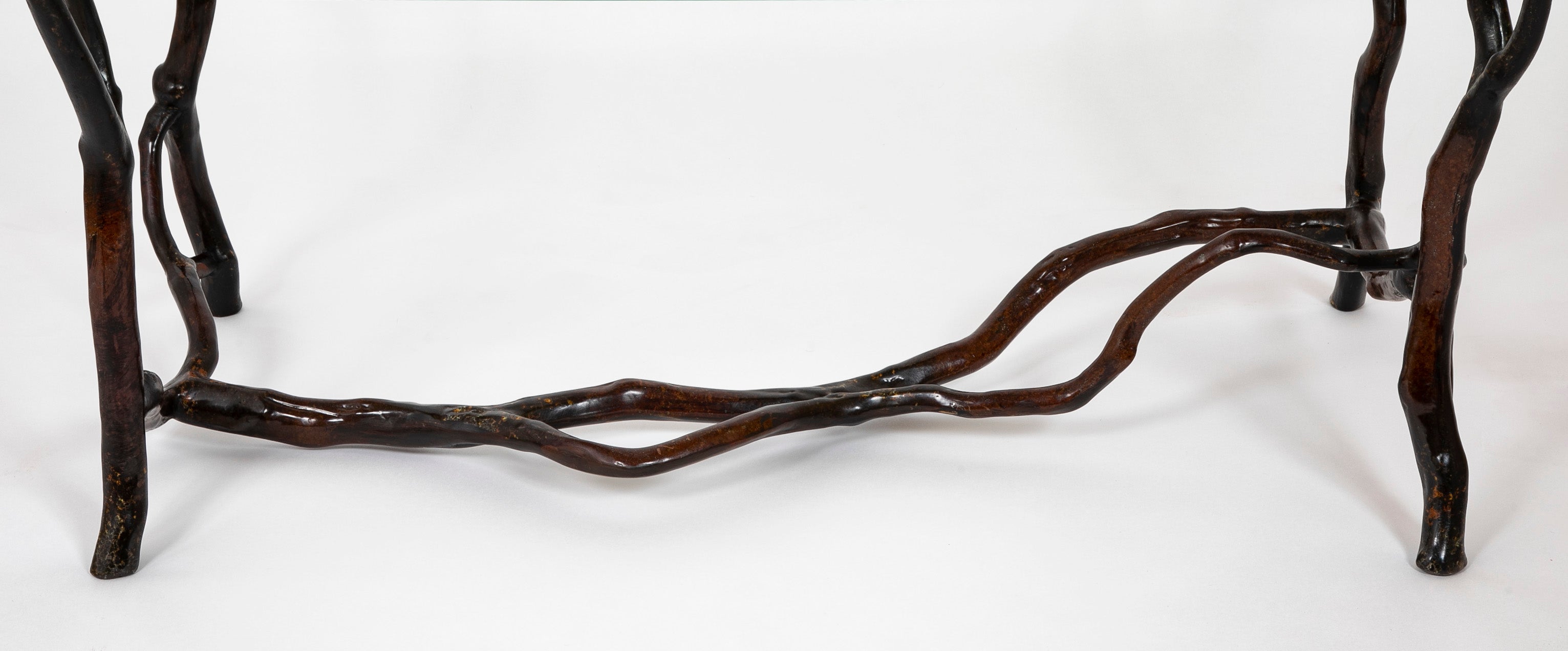 Bronze Frame Coffee Table Attributed To Carl Gillberg