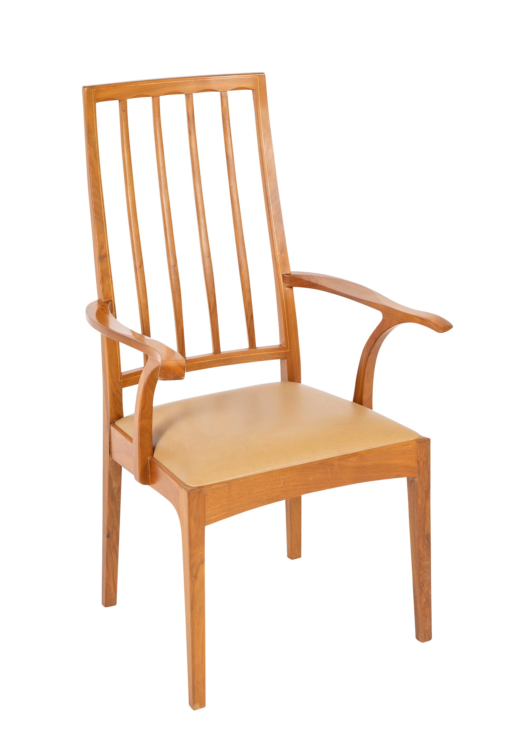 Edward Barnsley Tall Backed Armchair in Tradition of Arts & Crafts