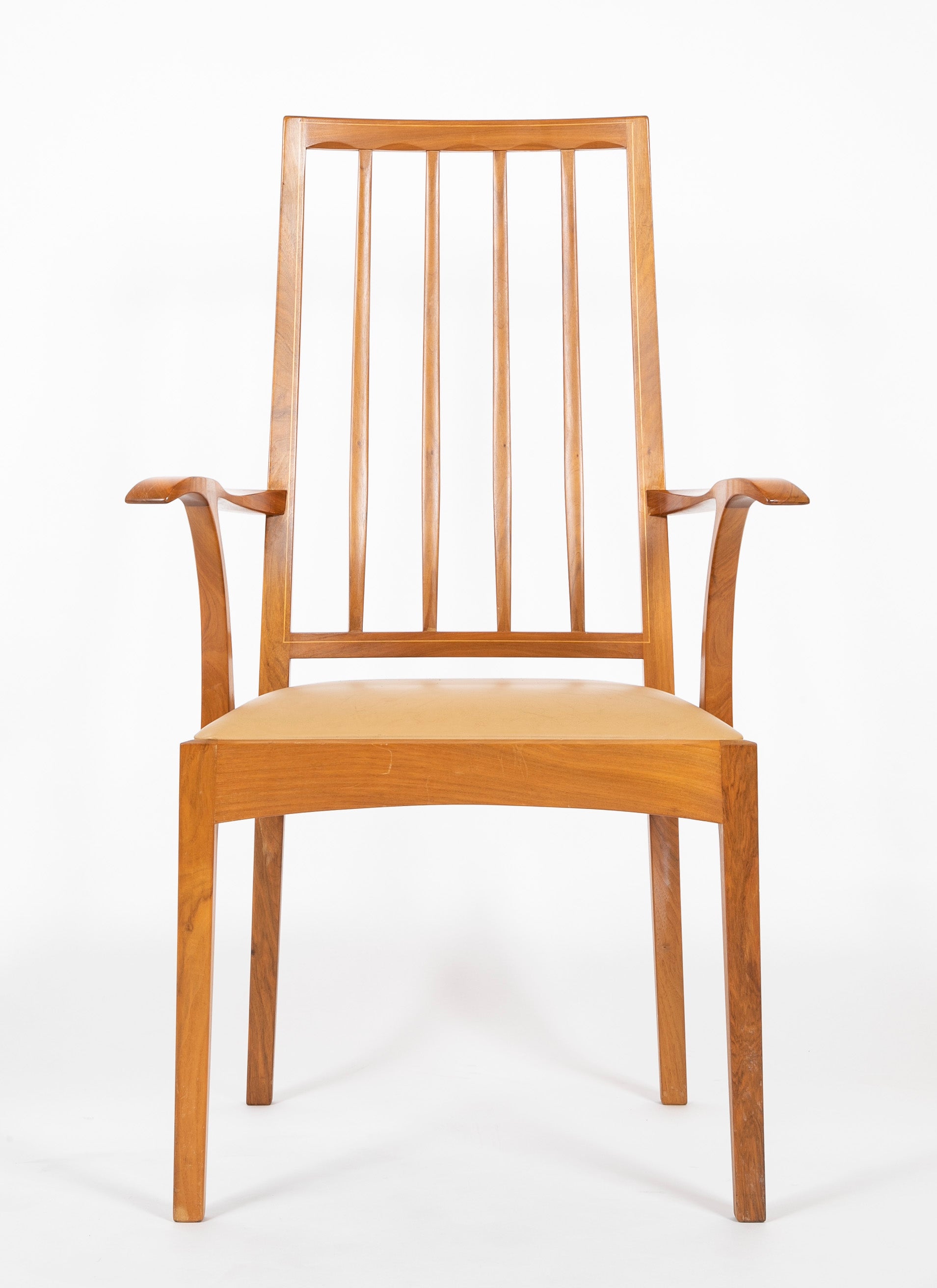 Edward Barnsley Tall Backed Armchair in Tradition of Arts & Crafts