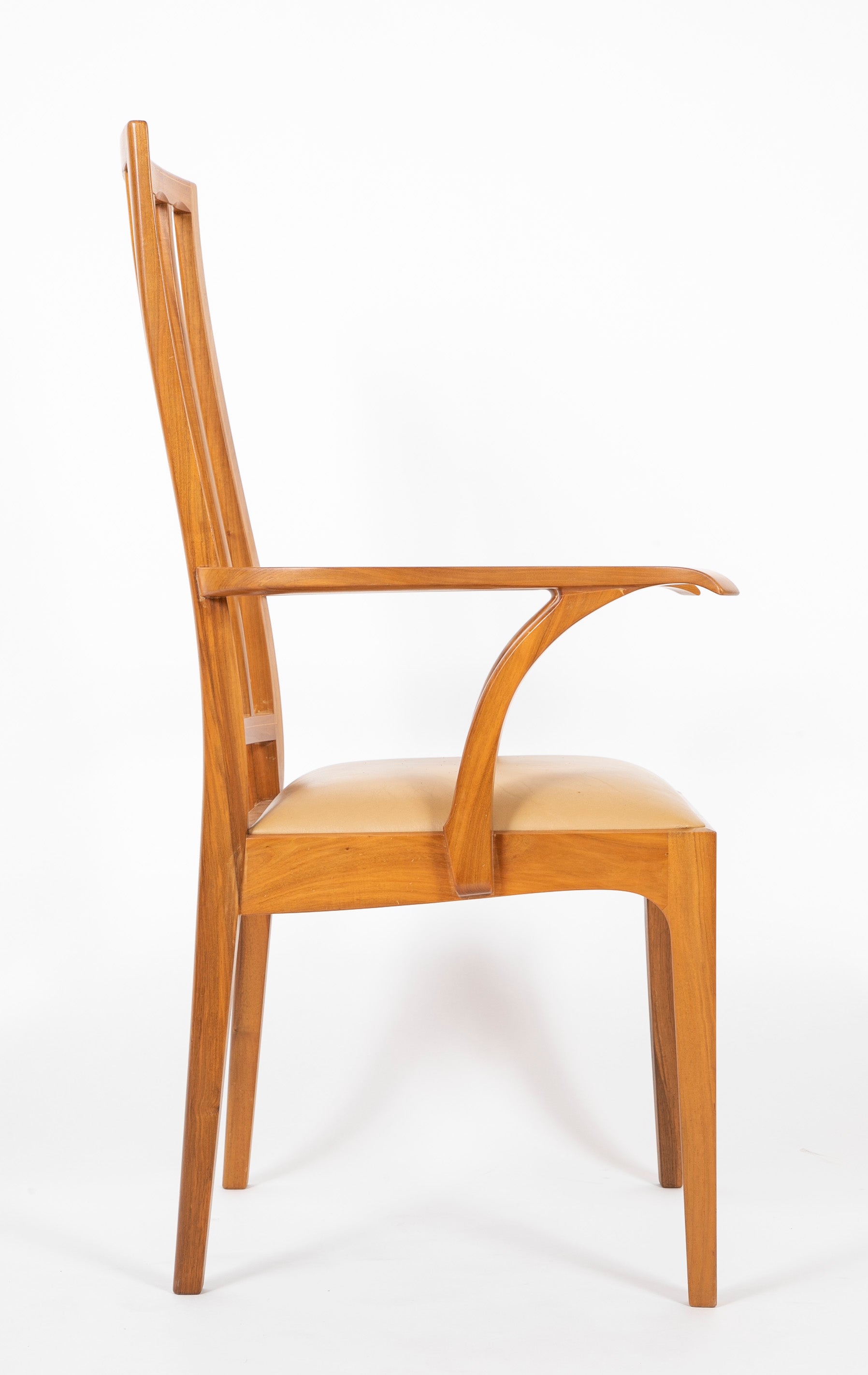 Edward Barnsley Tall Backed Armchair in Tradition of Arts & Crafts