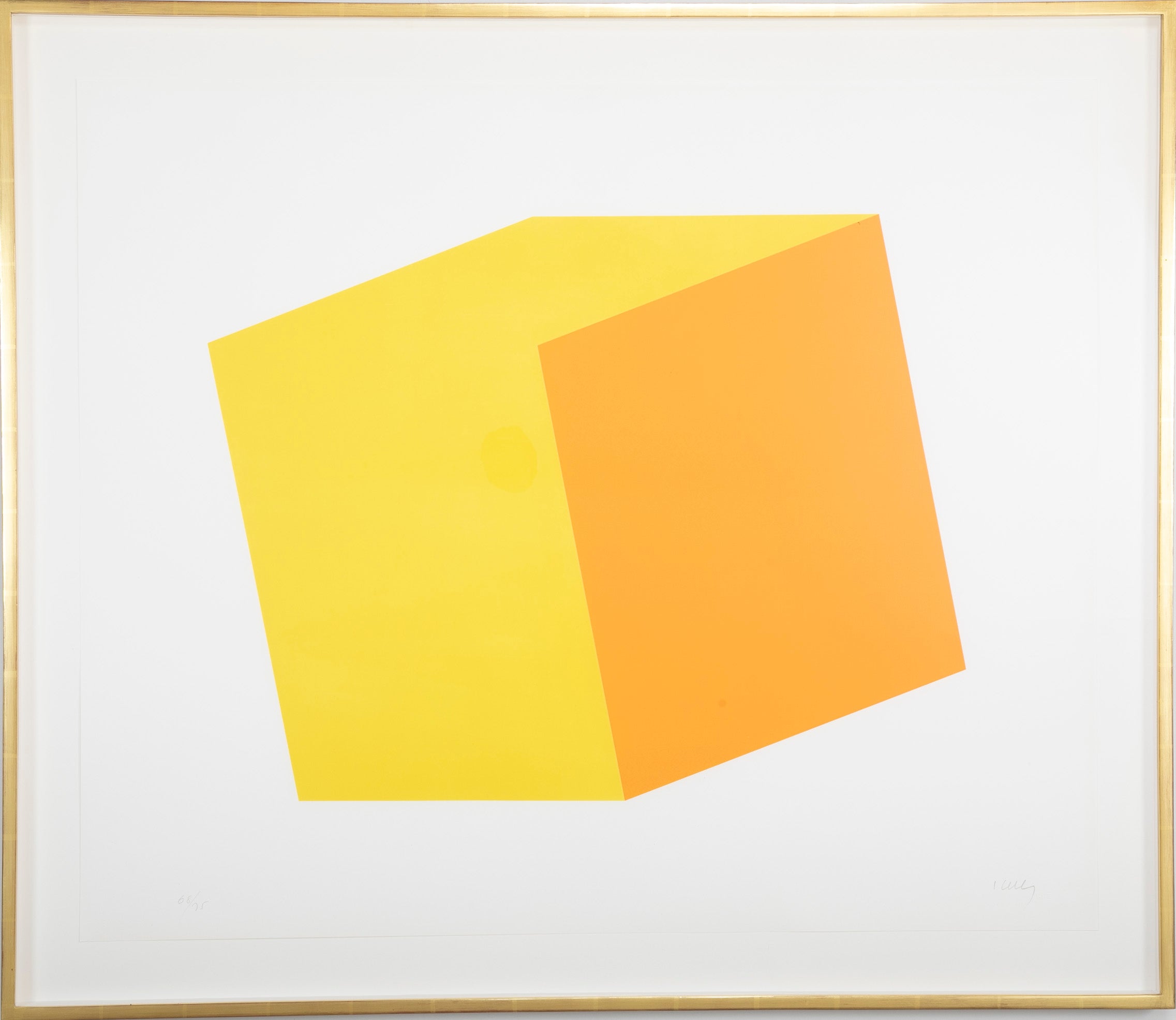 Ellsworth Kelly "Yellow and Orange" Lithograph