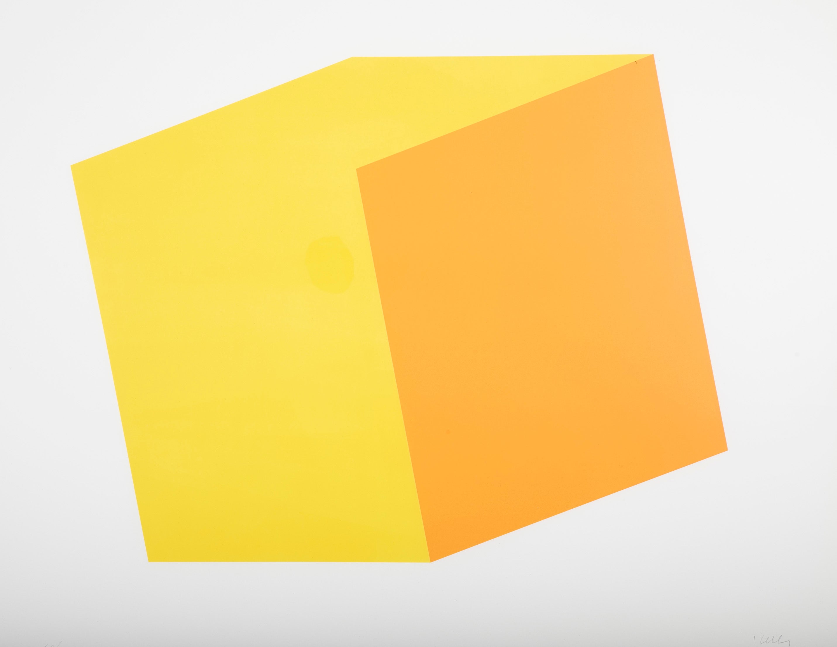 Ellsworth Kelly "Yellow and Orange" Lithograph