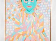 "Ubangi" Oil and Graphite on Canvas by Pauline Simone