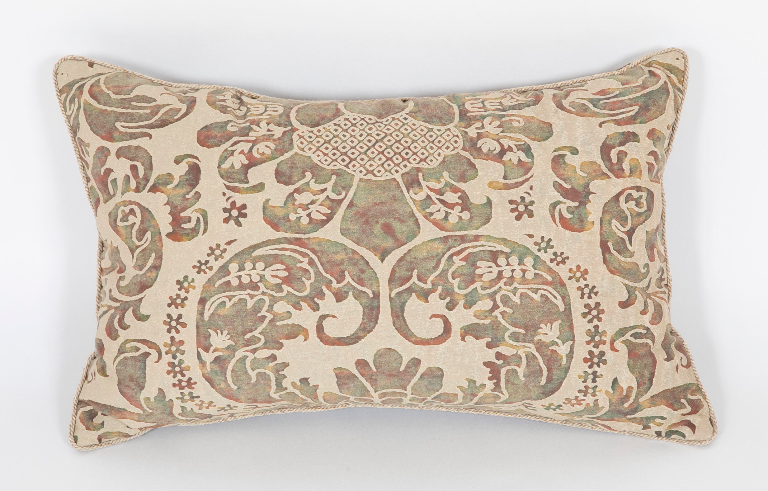 Pair of Fortuny Pillows of Mottled Multi Color - Also Priced Individually