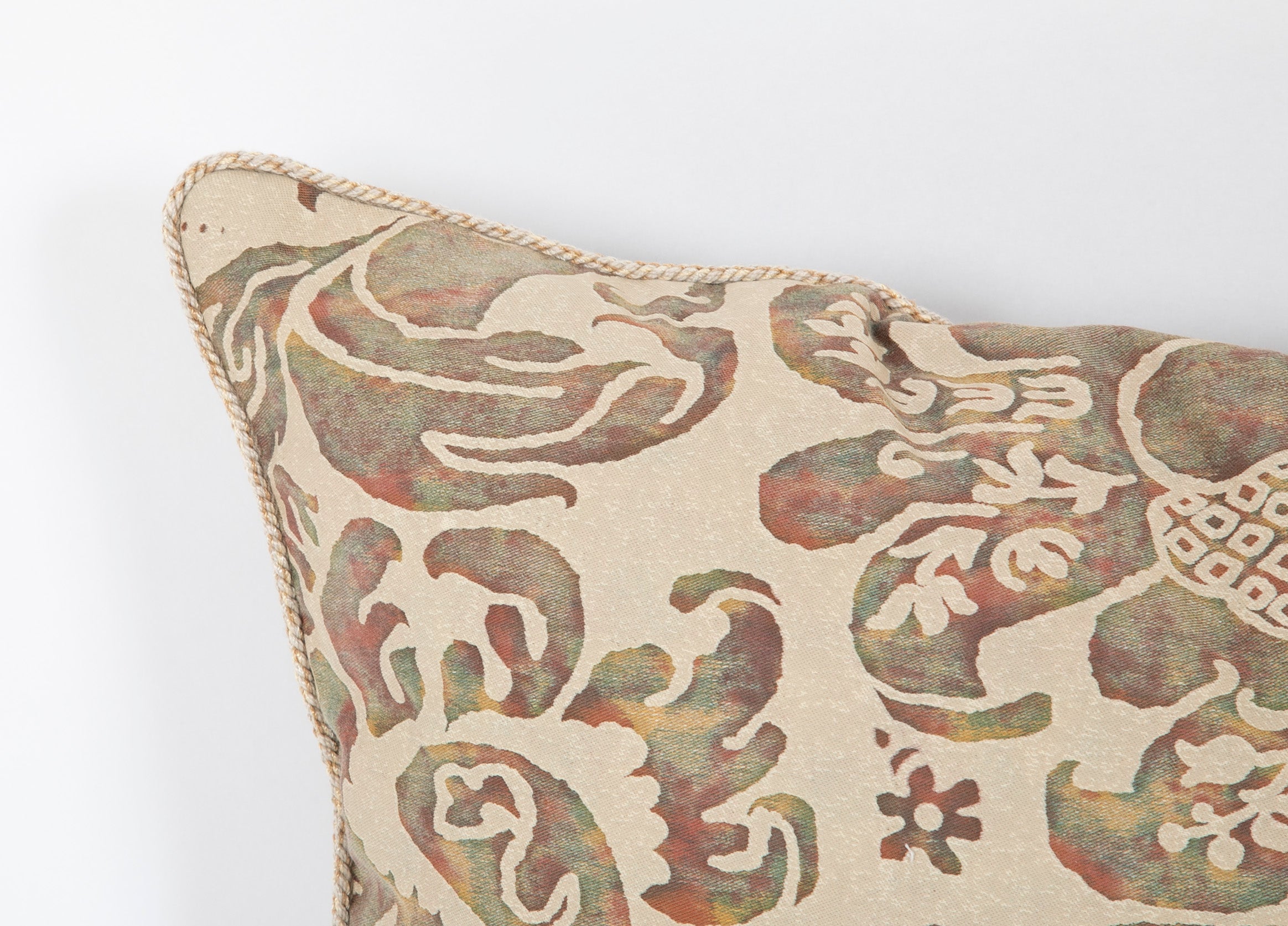 Pair of Fortuny Pillows of Mottled Multi Color - Also Priced Individually