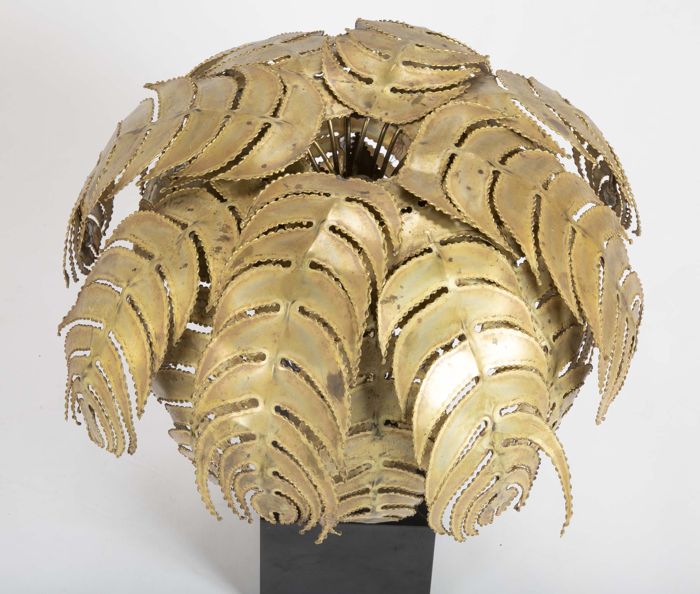 Pair of Palm Tree Form Lamps by Christian Techoueyres for Maison Jansen