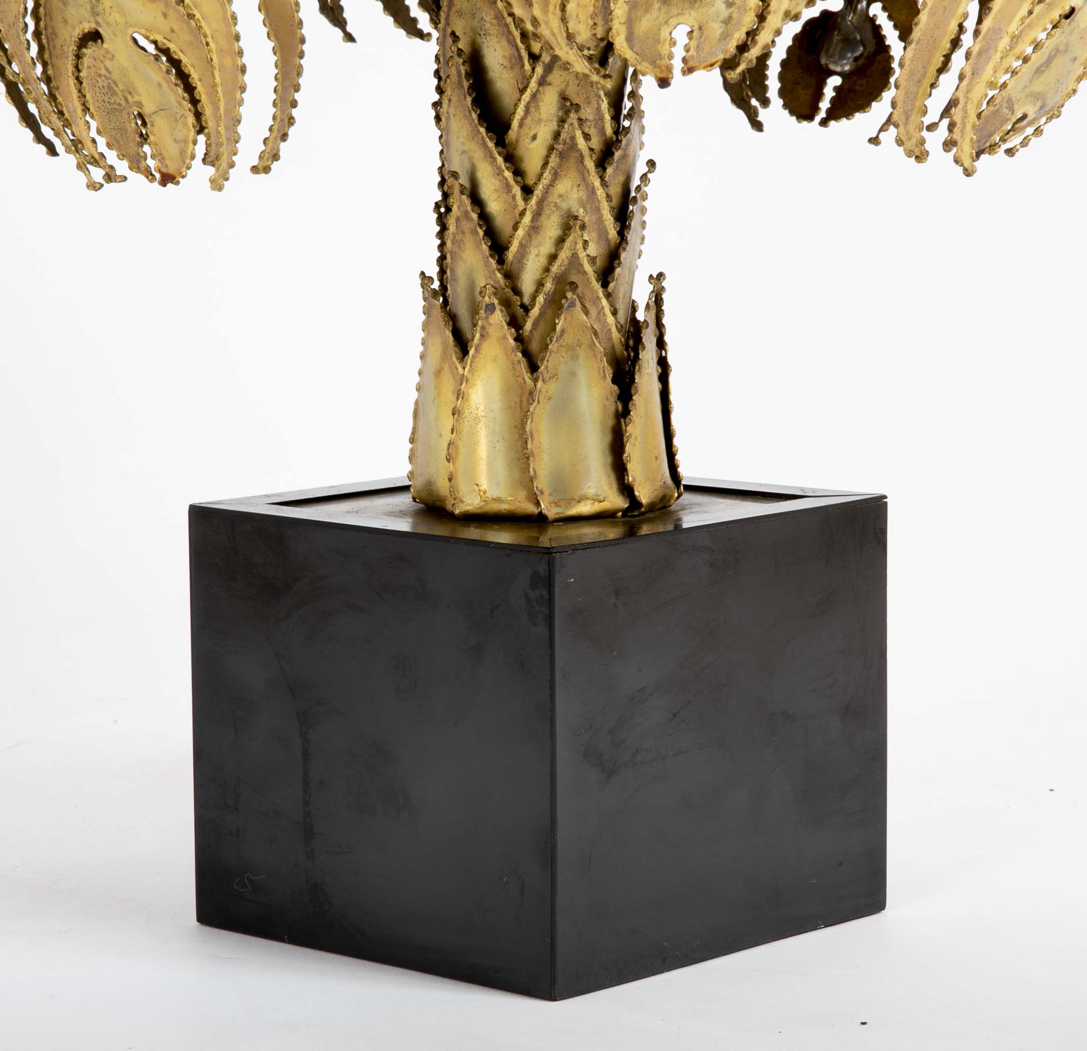 Pair of Palm Tree Form Lamps by Christian Techoueyres for Maison Jansen