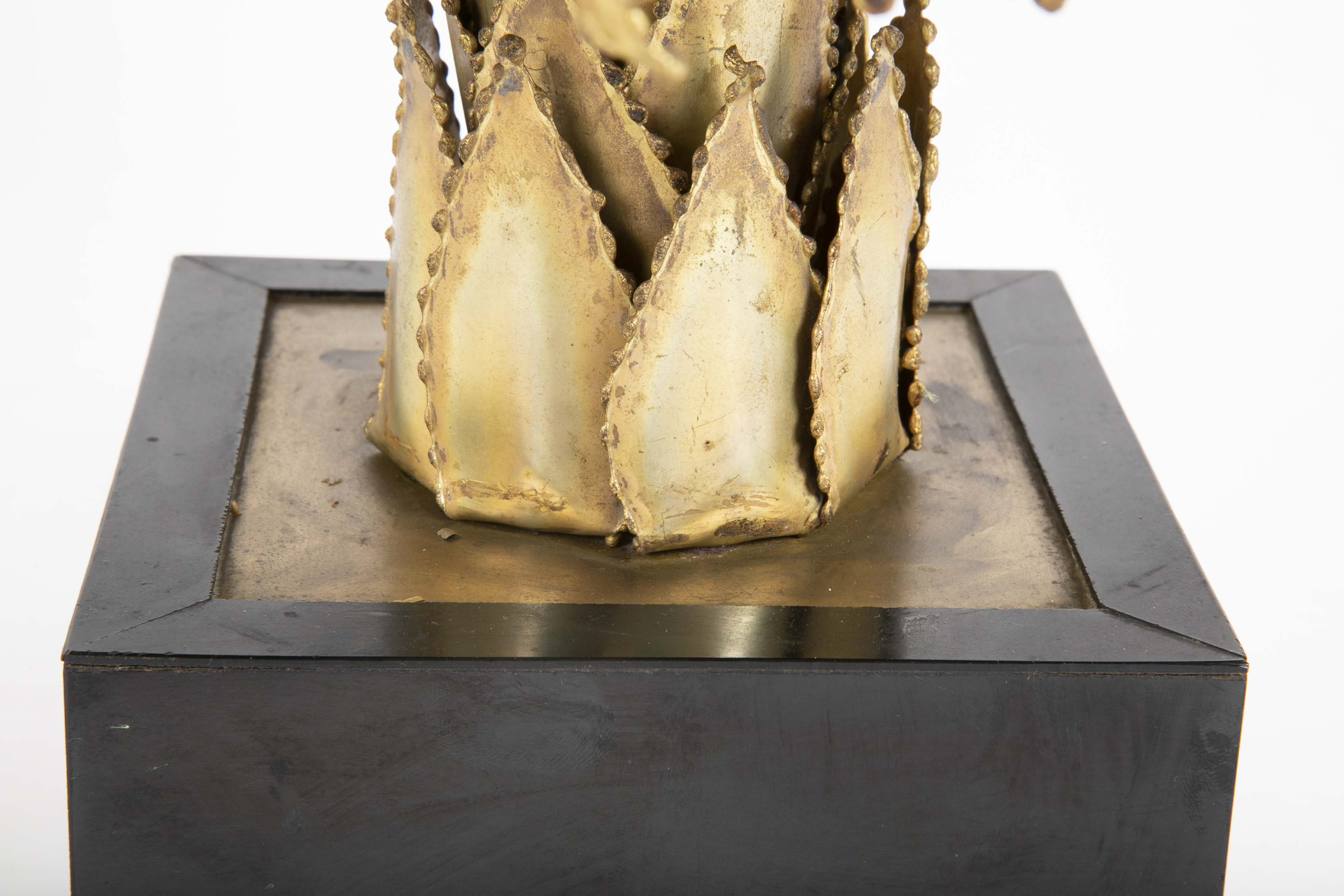 Pair of Palm Tree Form Lamps by Christian Techoueyres for Maison Jansen