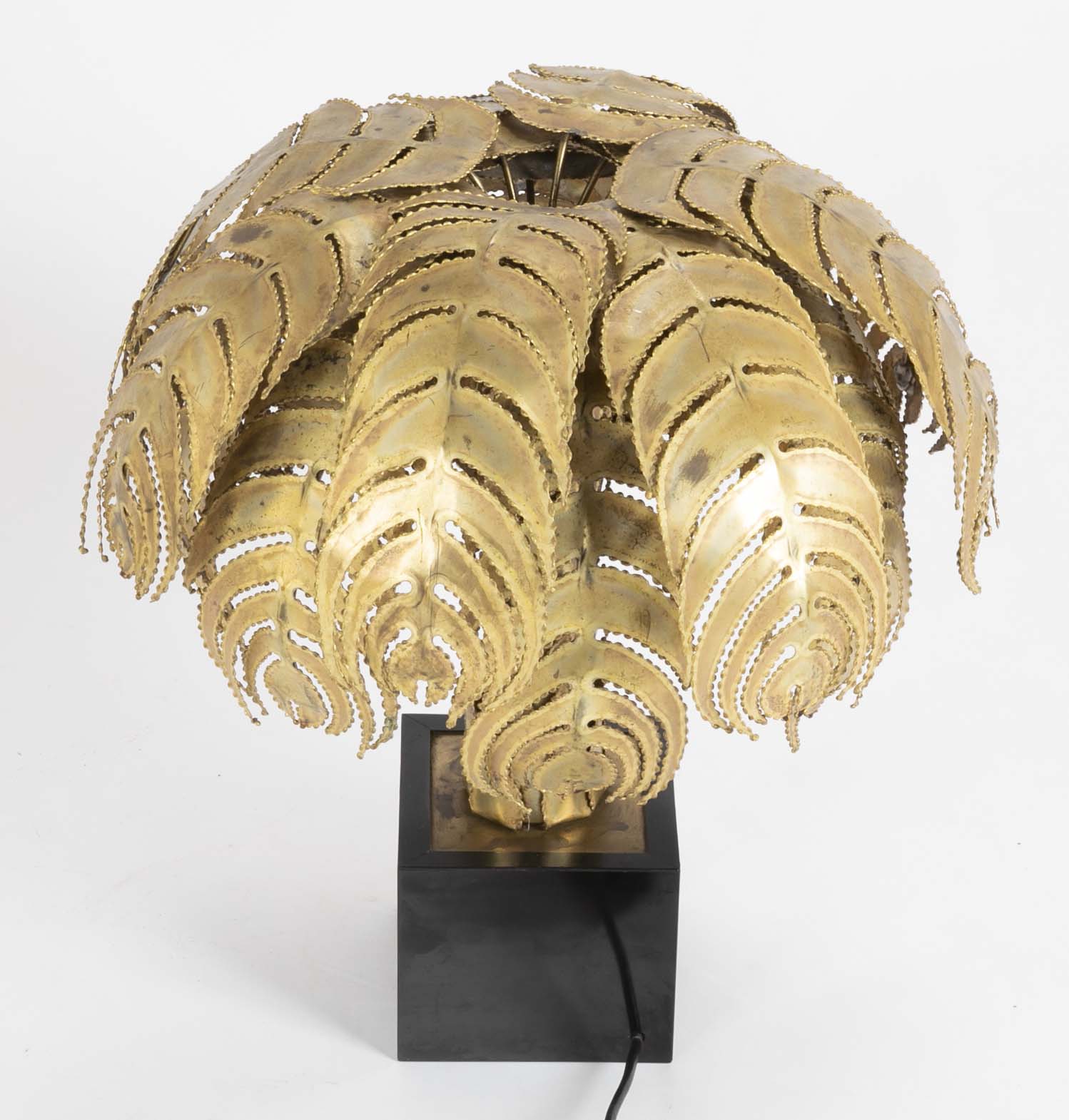 Pair of Palm Tree Form Lamps by Christian Techoueyres for Maison Jansen