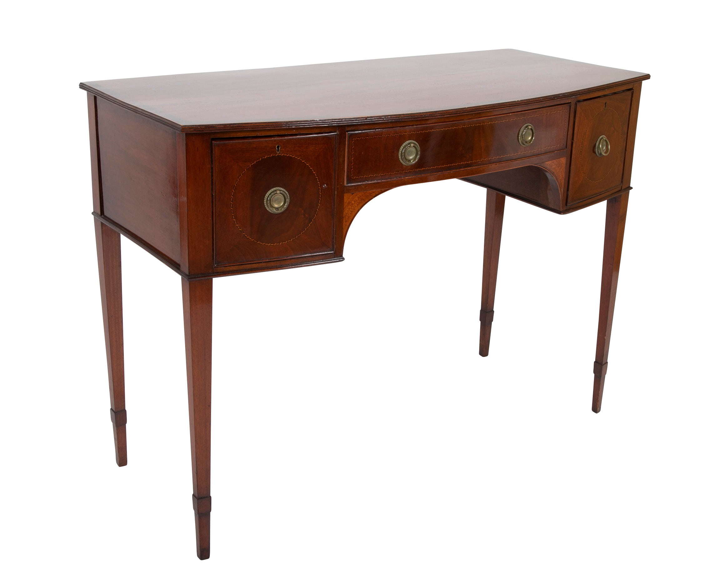 George III Bow Front Console Table
