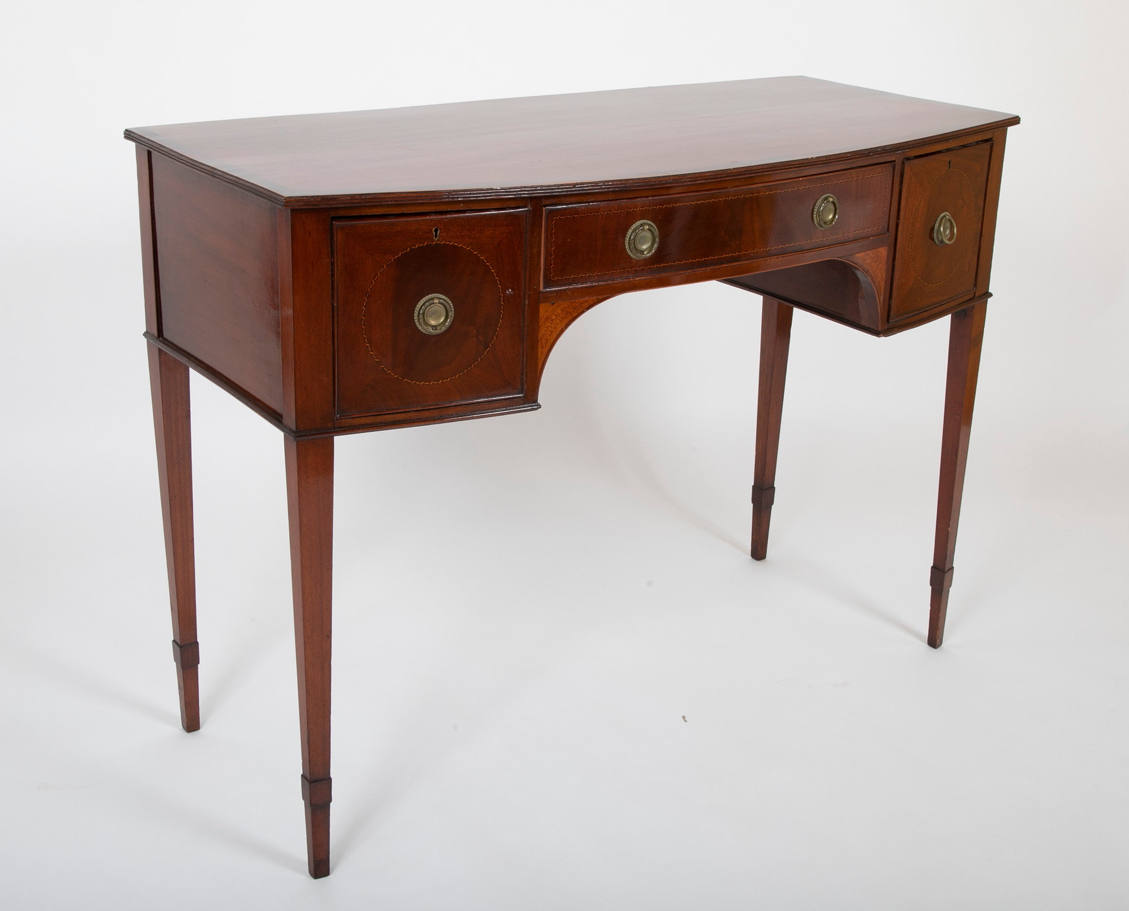 George III Bow Front Console Table