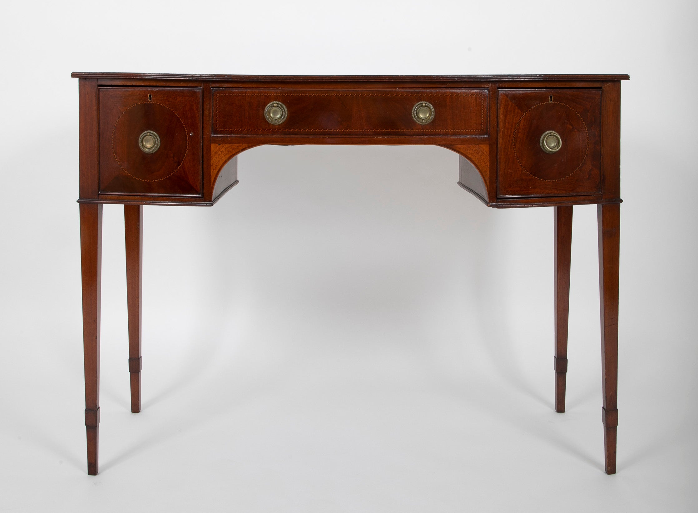 George III Bow Front Console Table