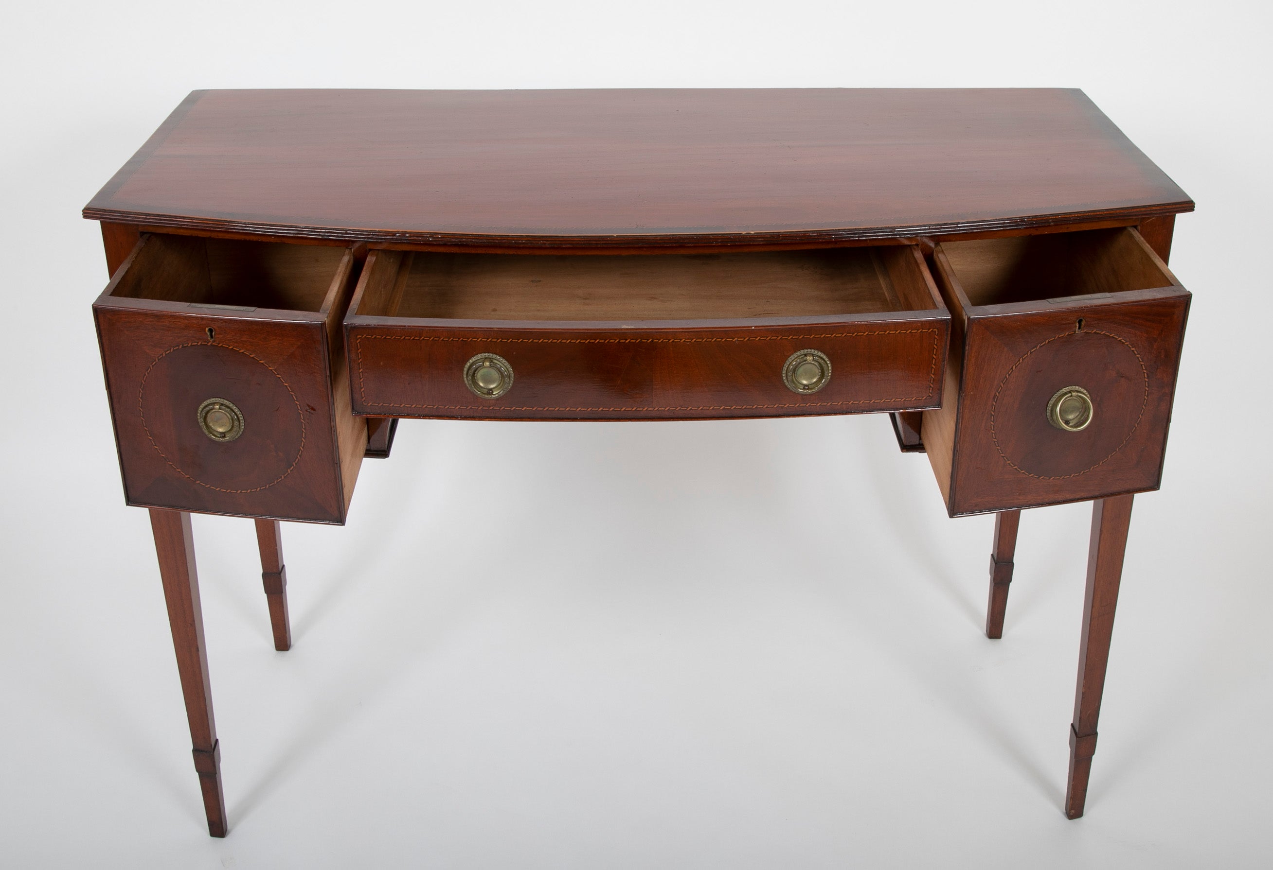 George III Bow Front Console Table