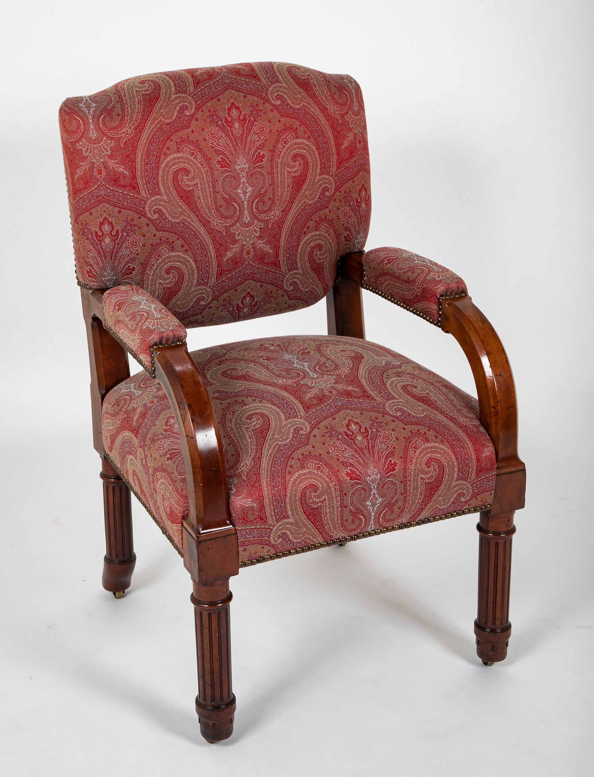 19th Century English Mahogany Armchair