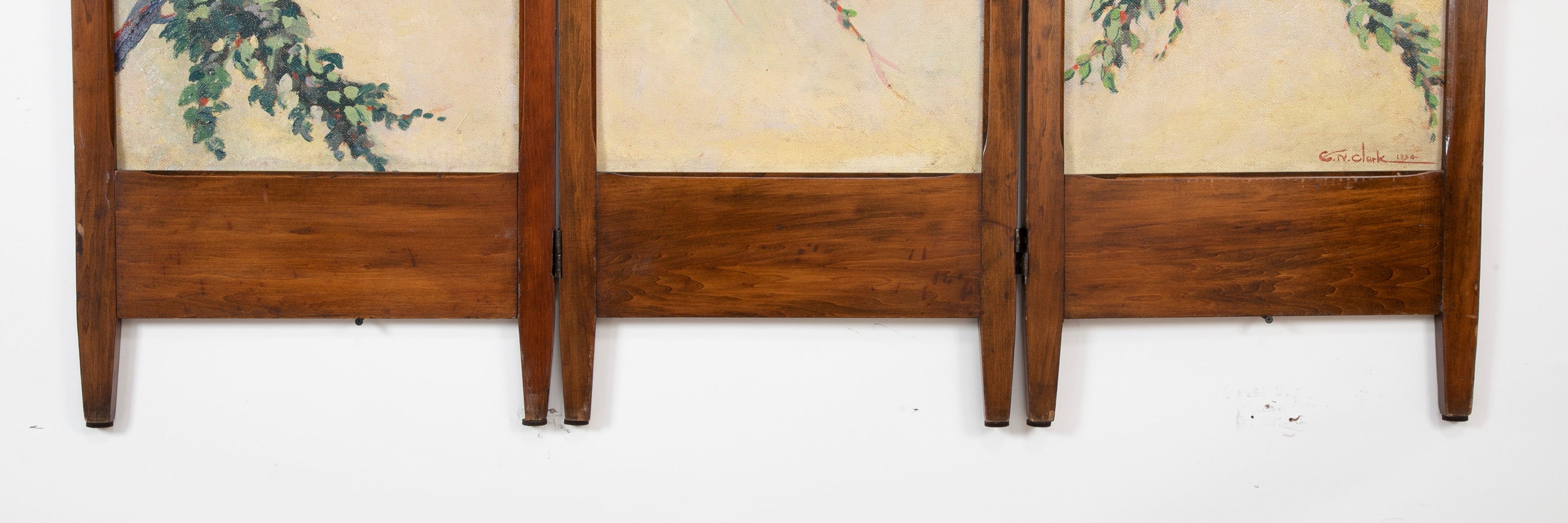Three Panel Folding Screen by Egbert Norman Clark
