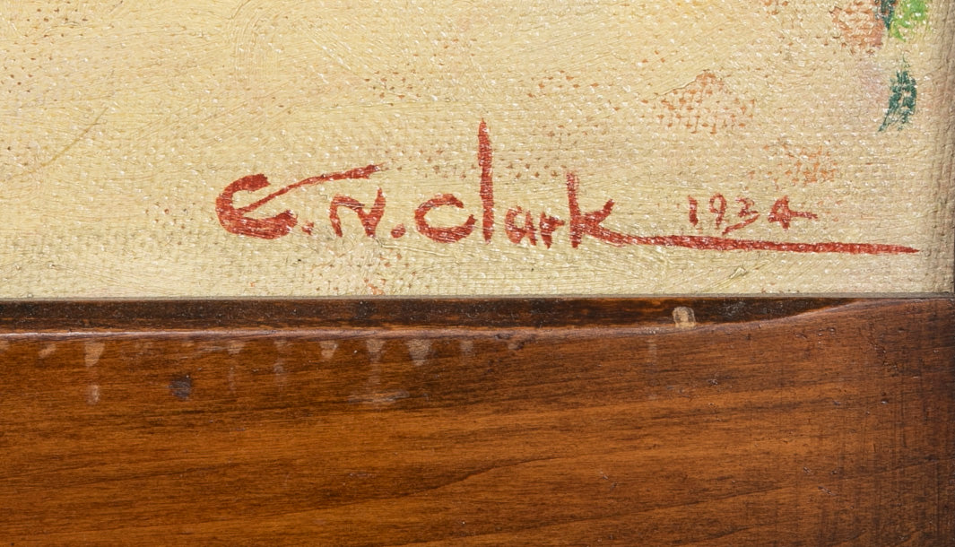 Three Panel Folding Screen by Egbert Norman Clark