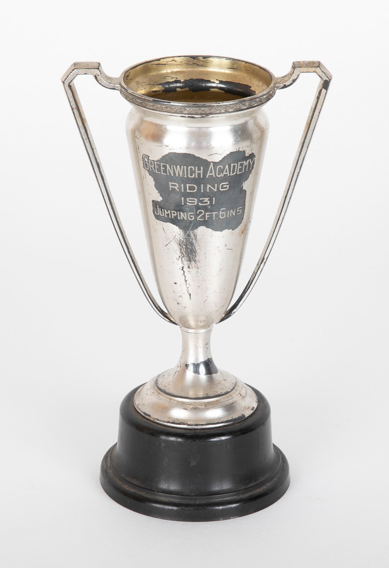 Early 20th Century Set of Three Trophies for Greenwich Academy & GCDS Riding & Pet Shows
