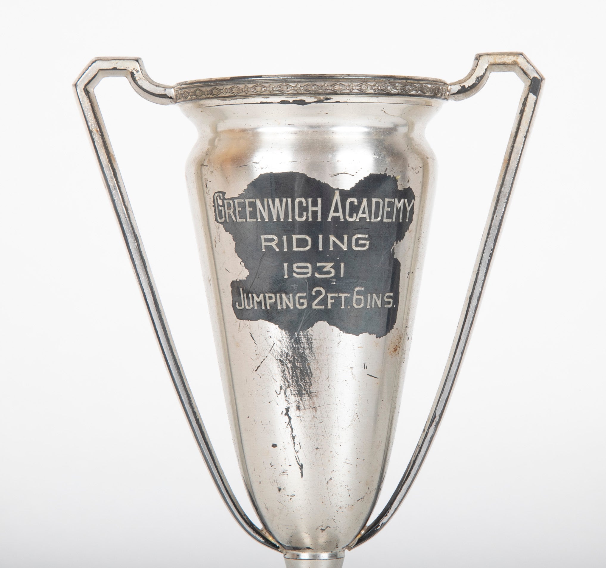Early 20th Century Set of Three Trophies for Greenwich Academy & GCDS Riding & Pet Shows