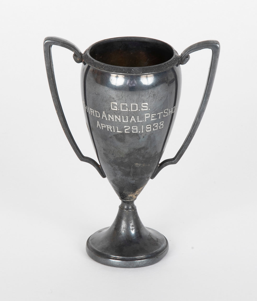 Early 20th Century Set of Three Trophies for Greenwich Academy & GCDS Riding & Pet Shows