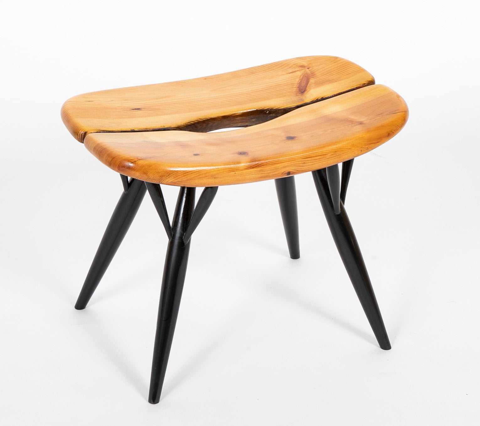 "Pirkka" Stool by Finnish Designer Ilmari Tapiovaara