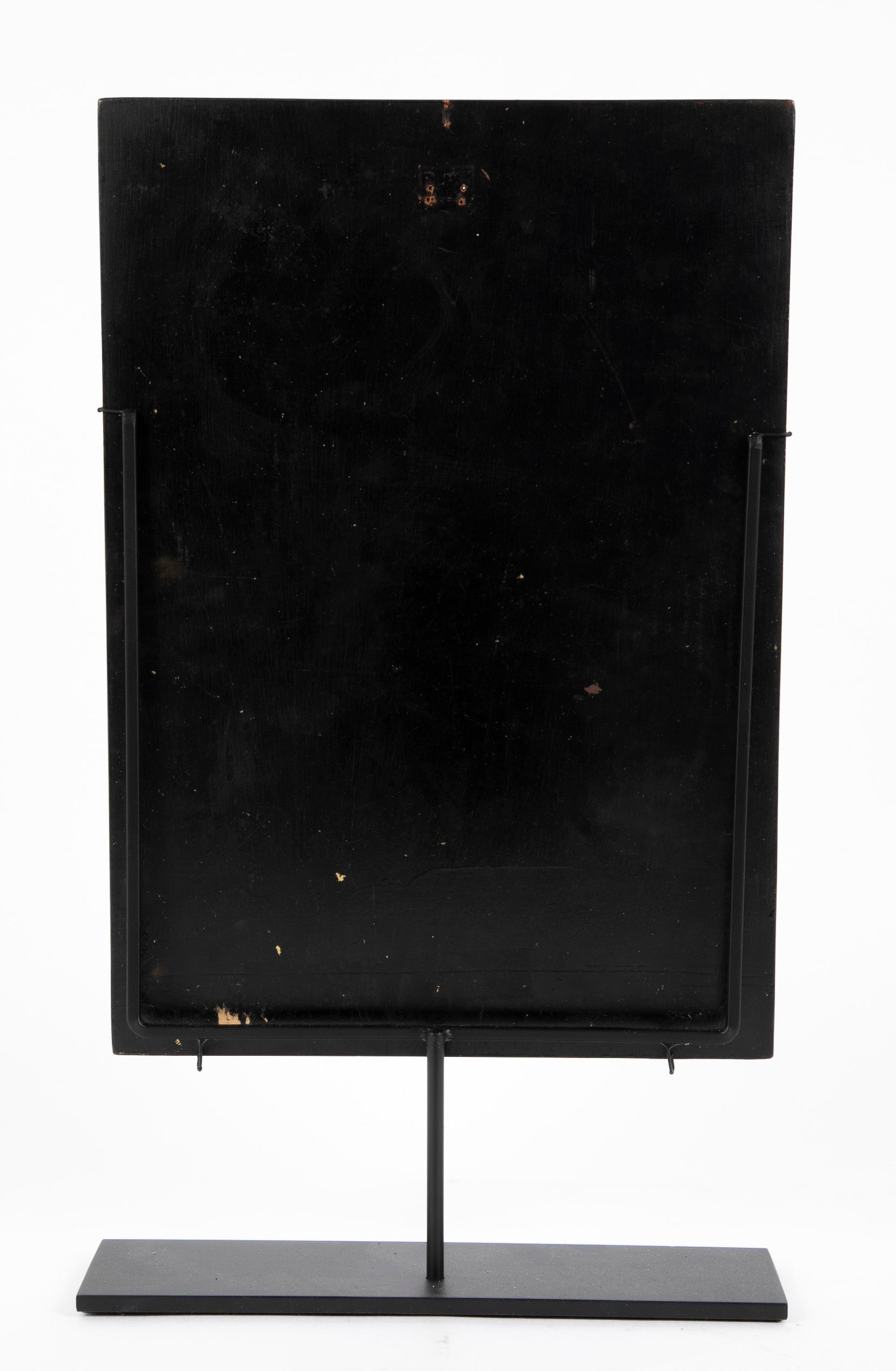 Truong van Thanh Wood panel with Black & Gold Depiction of Bamboo
