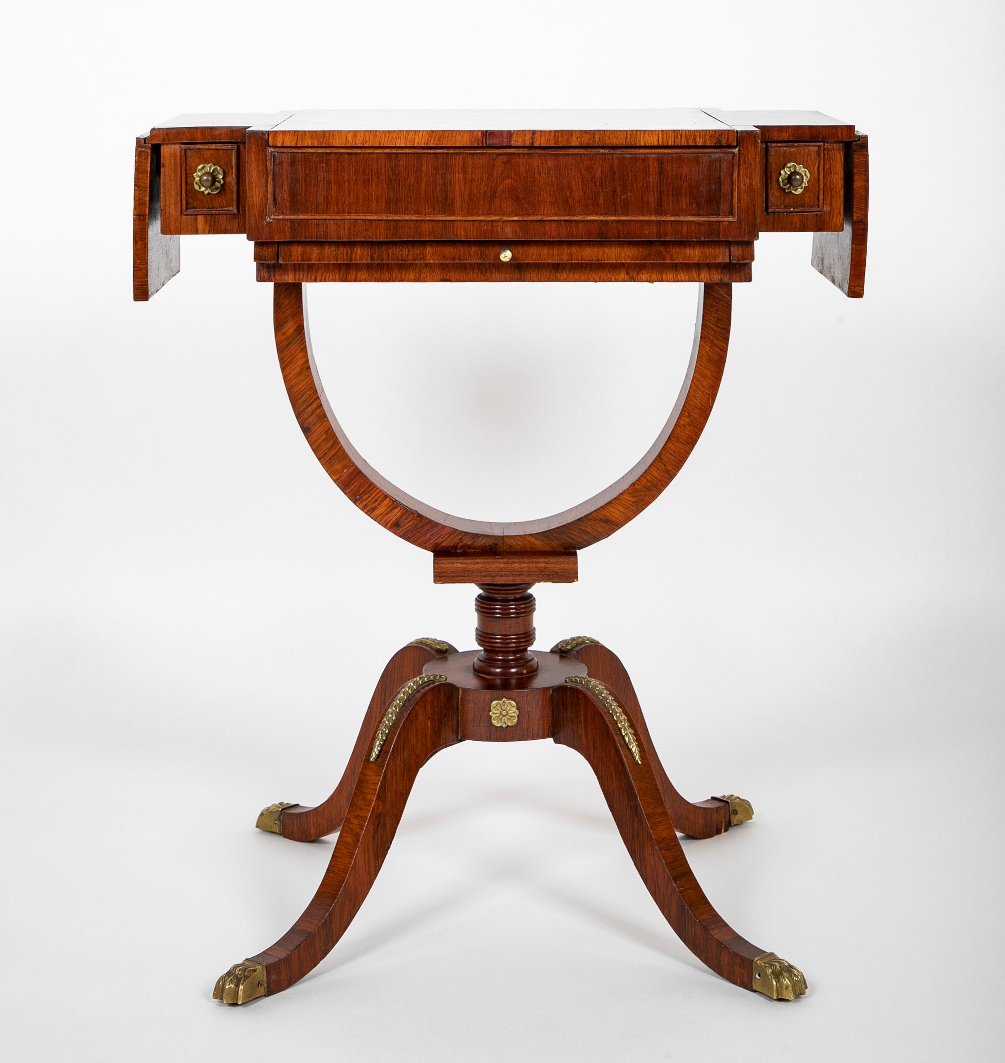 Bronze Mounted Regency Rosewood Game Table