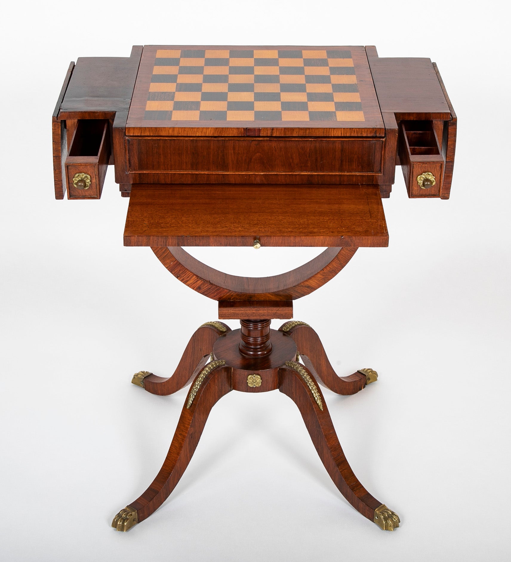 Bronze Mounted Regency Rosewood Game Table