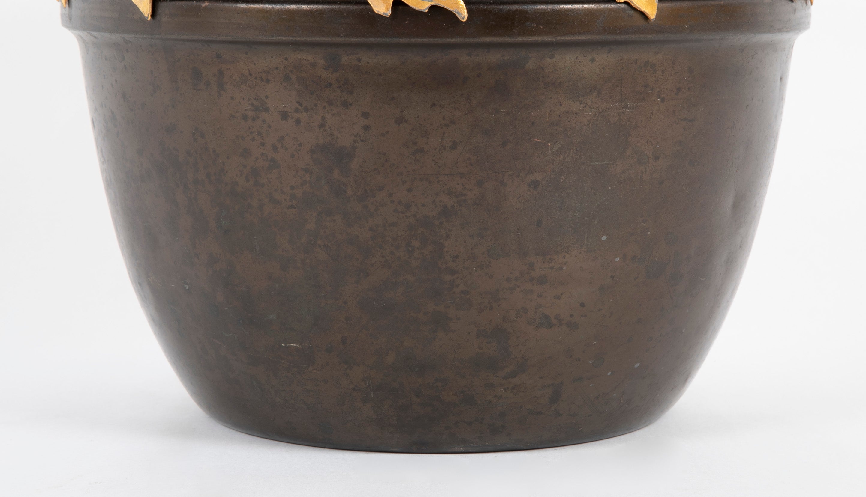 Bronze and Gilt Bronze German Planter by Anezin Kayser