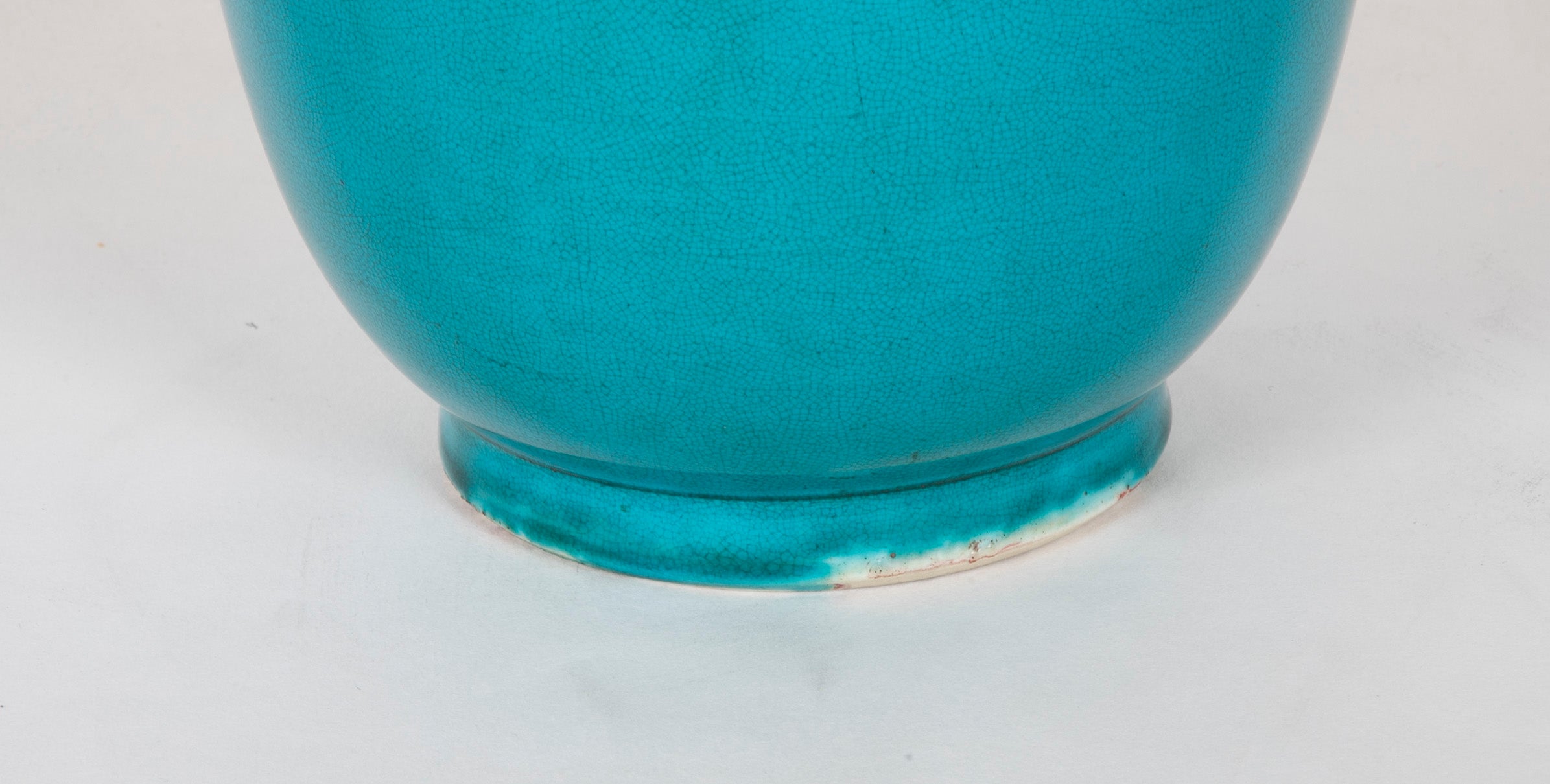 A Qing Dynasty Period Turquoise Flared Lip Vase