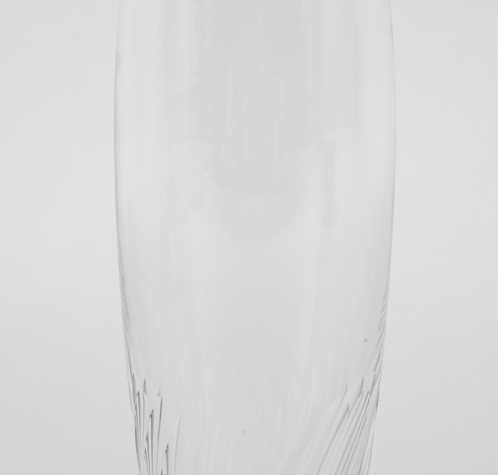 Steuben Crystal Decanter with Swirl Design to Base & Stopper
