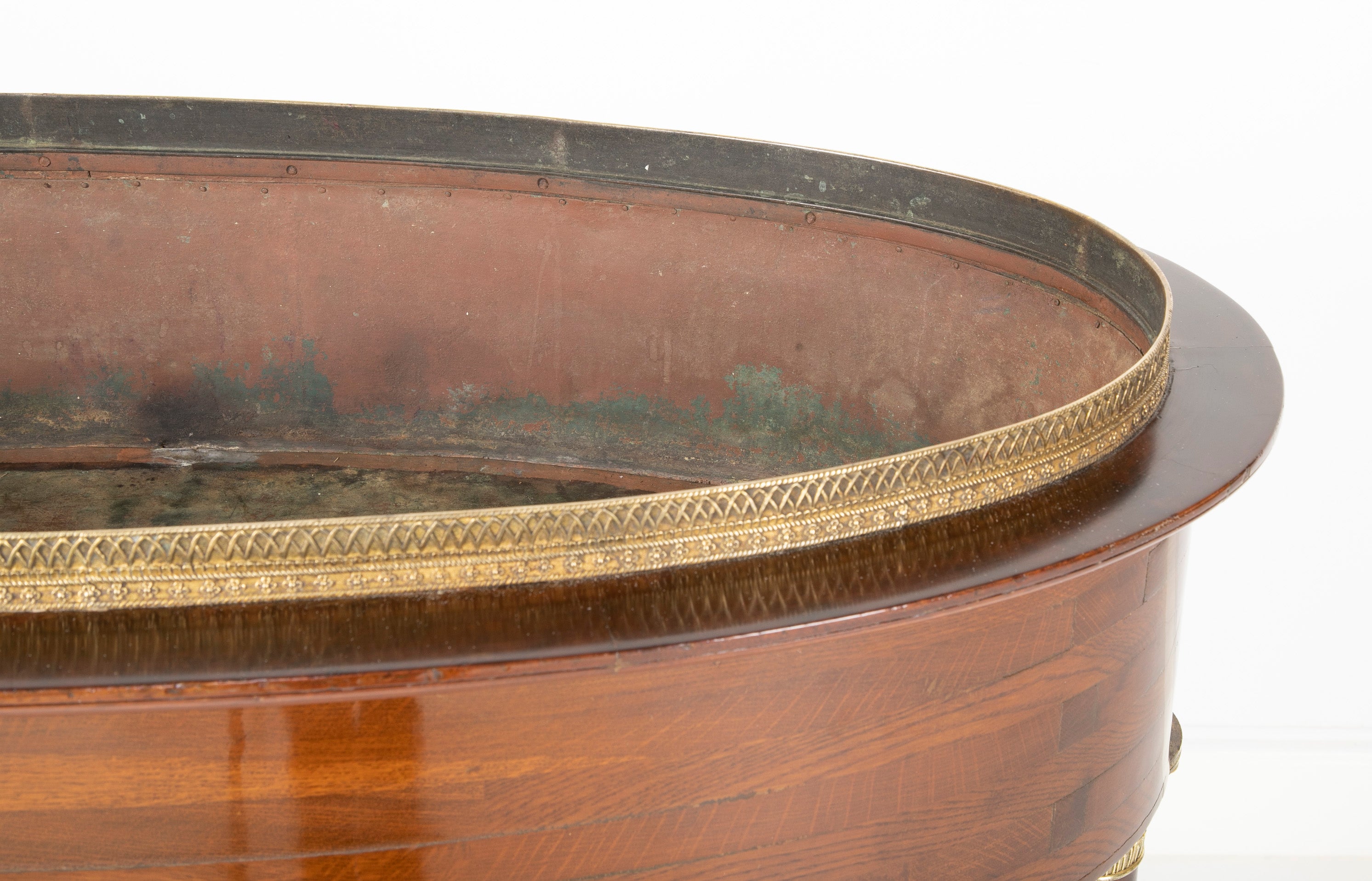 Gilt Bronze Mounted Empire Style Mahogany Jardiniere