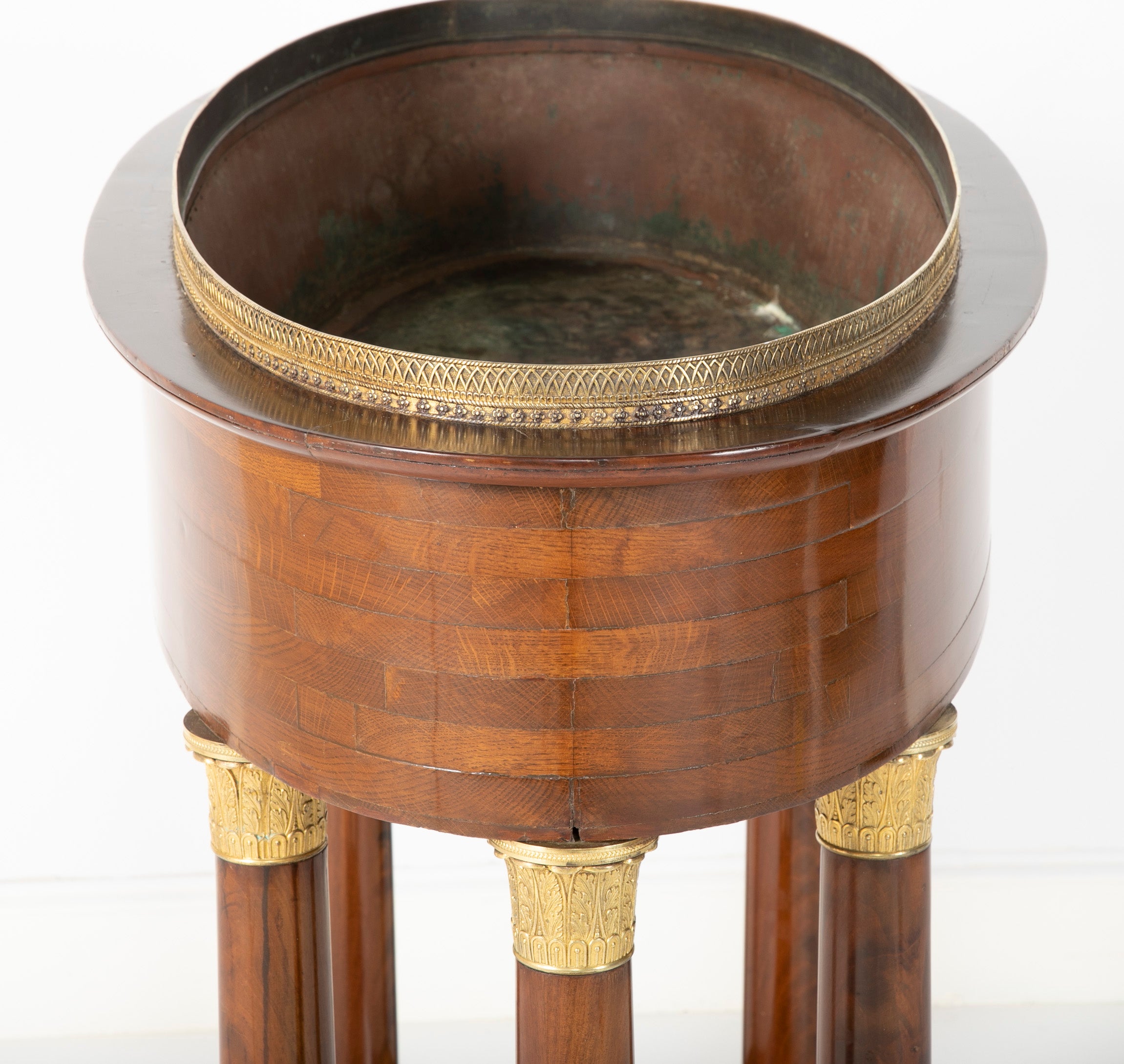 Gilt Bronze Mounted Empire Style Mahogany Jardiniere