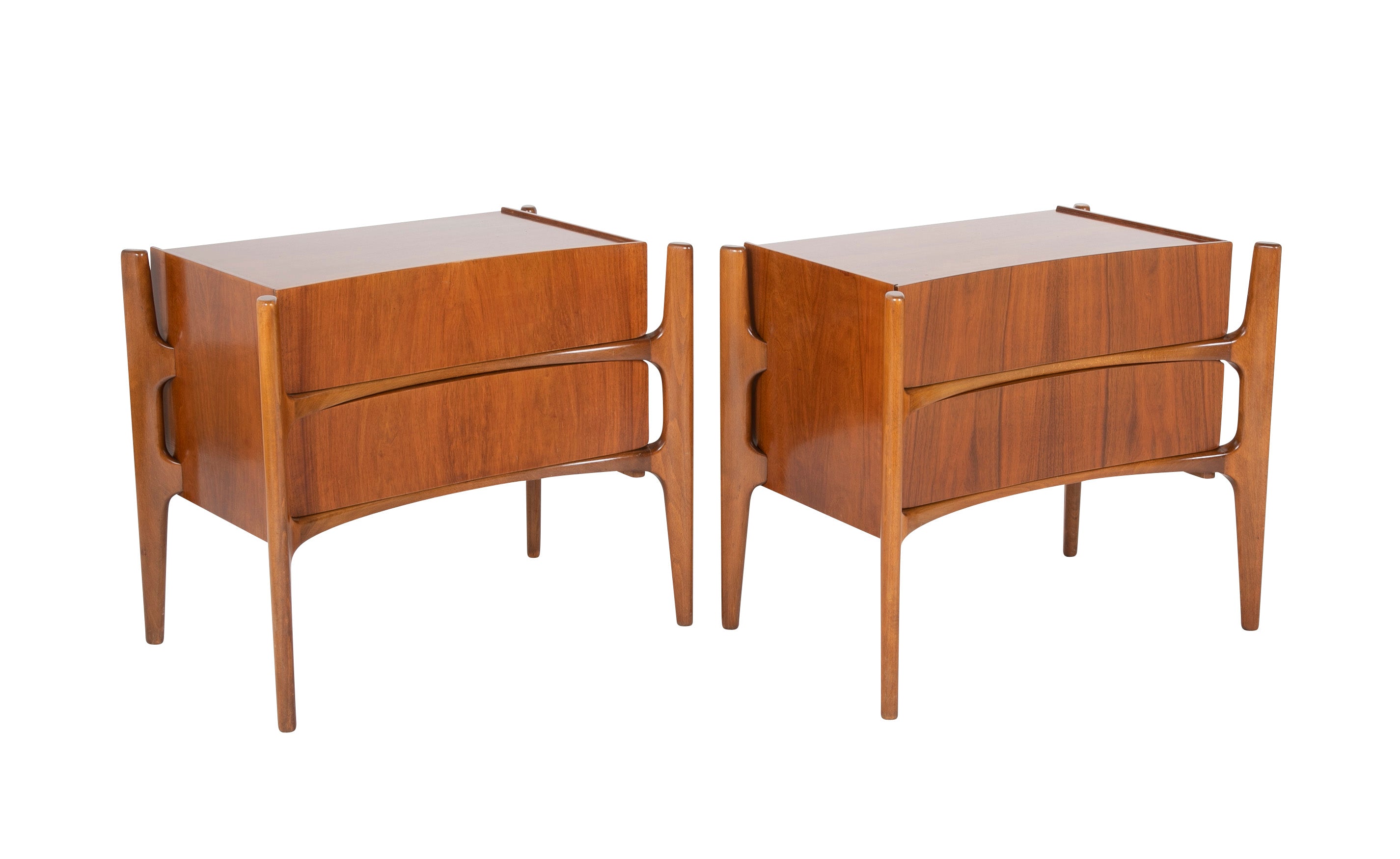 Pair of Edmund Spence Side Tables in Walnut