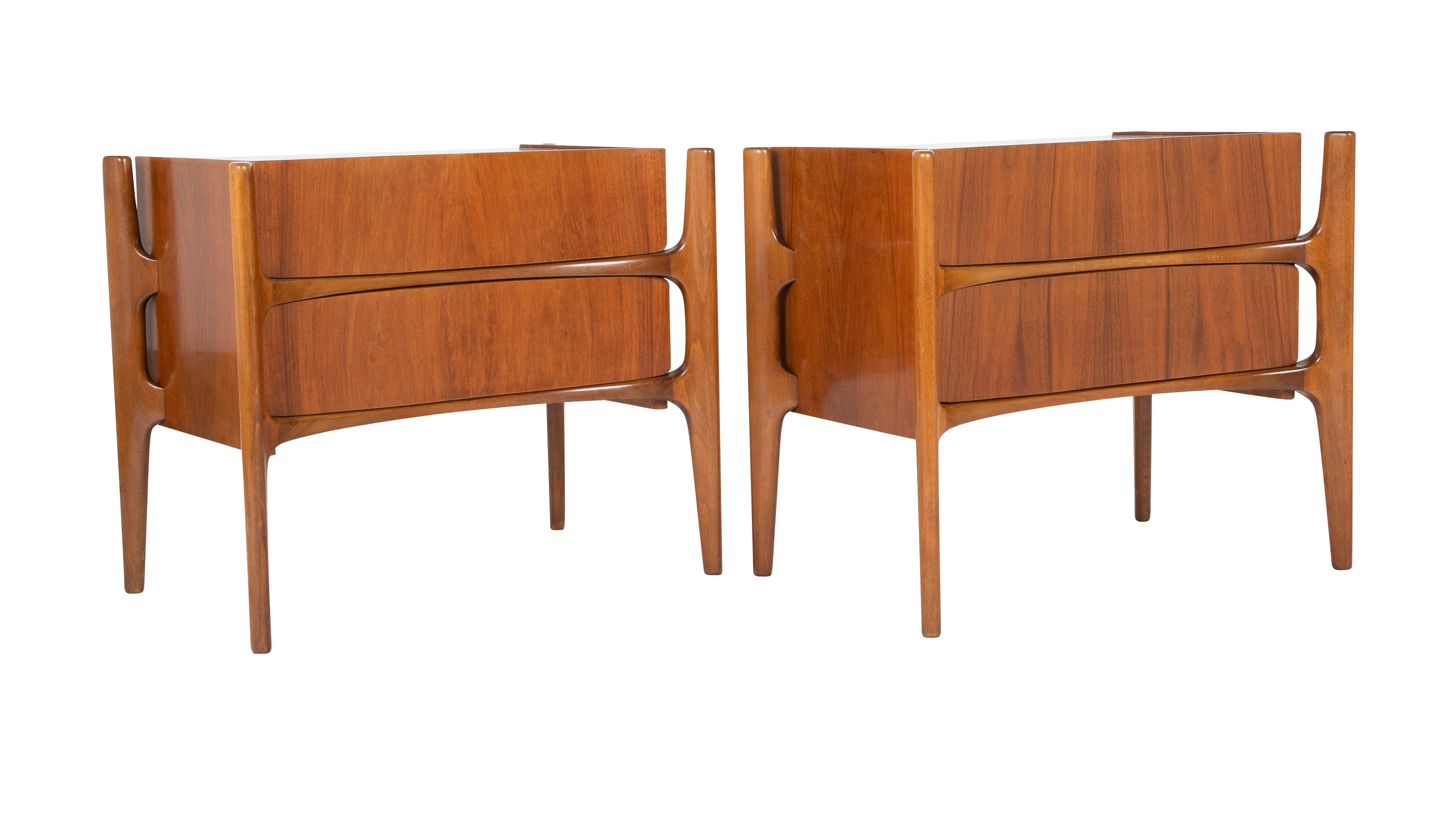 Pair of Edmund Spence Side Tables in Walnut