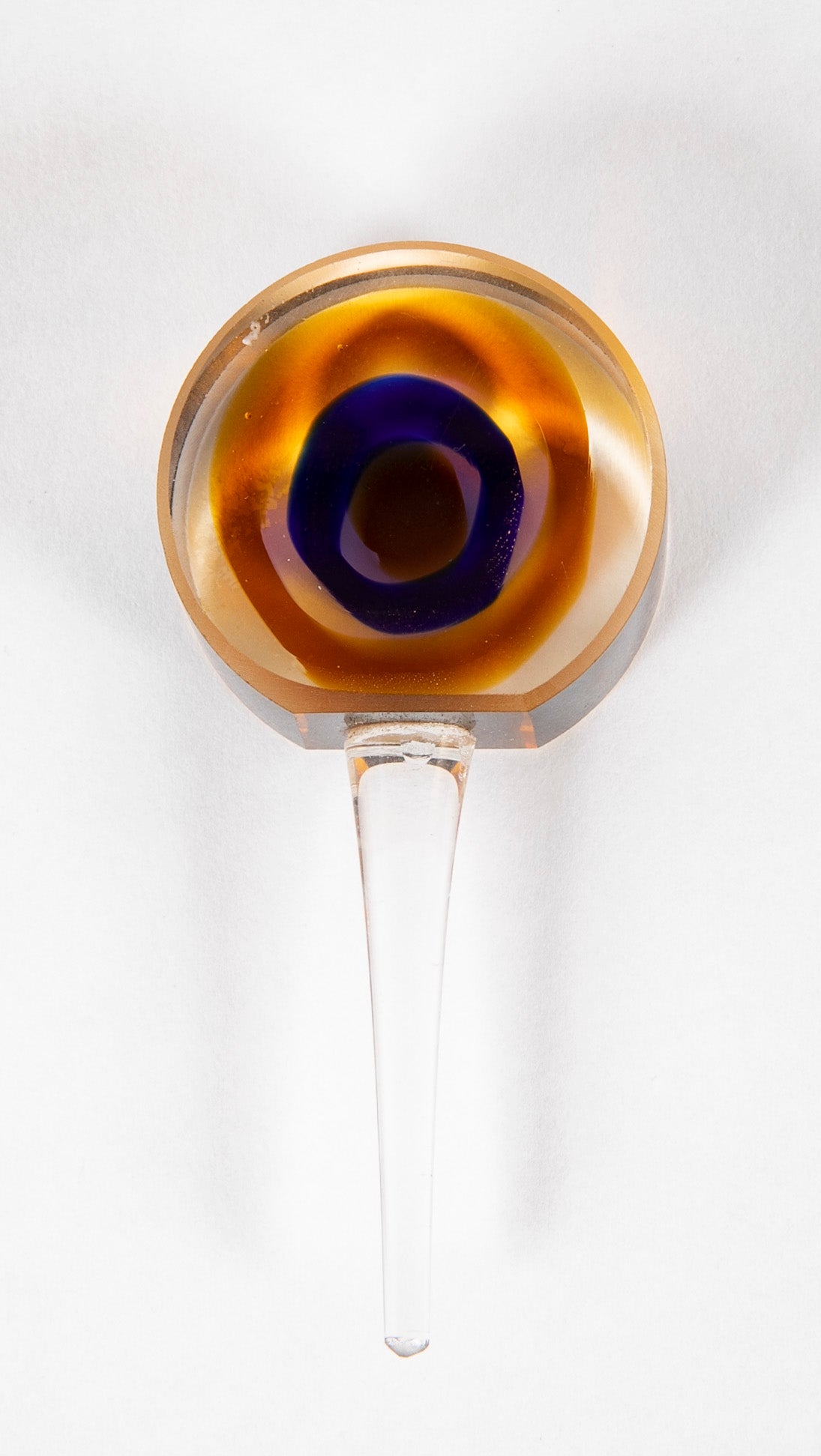 Murano Sommerso Glass Perfume Bottle with Stopper