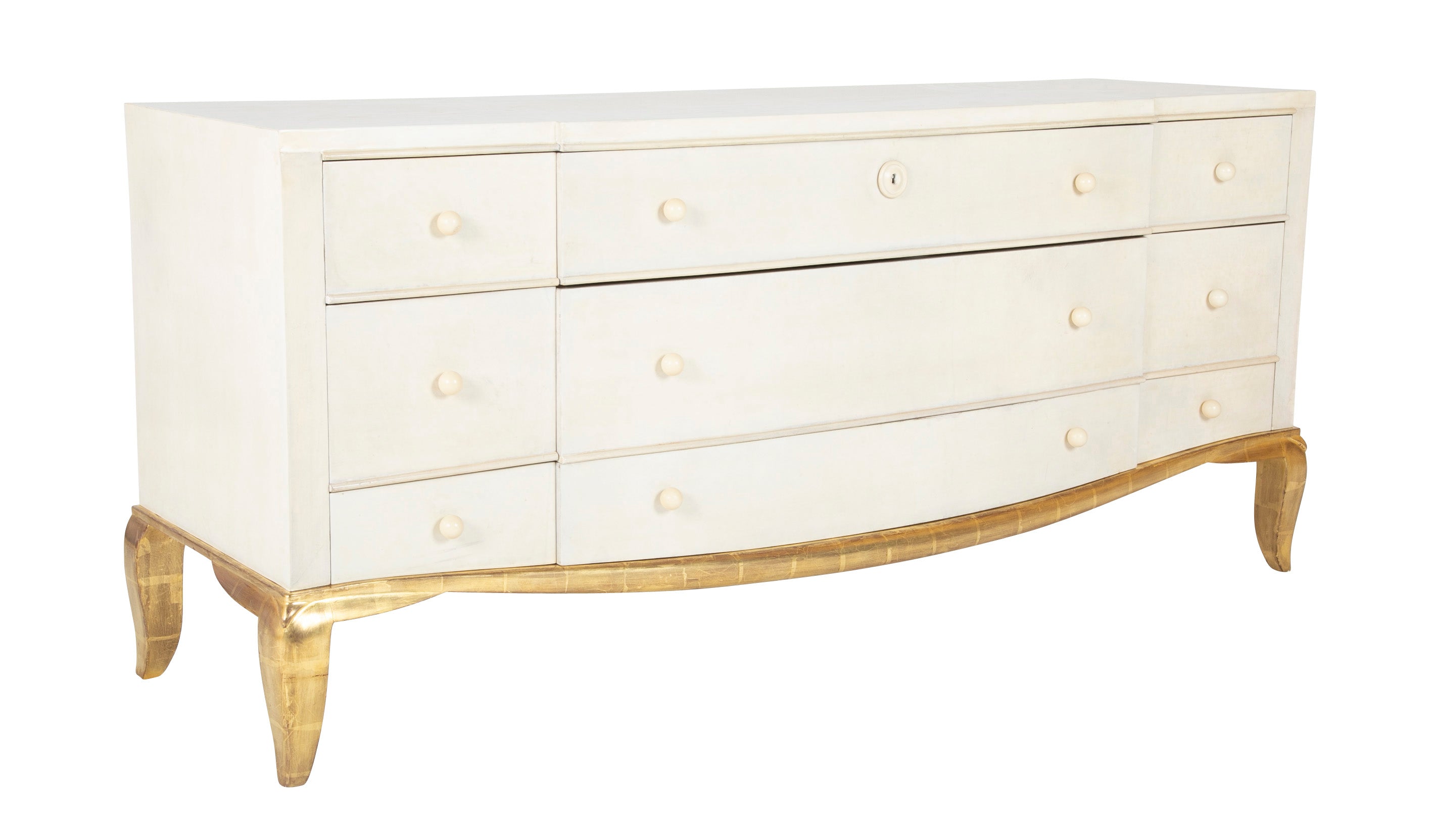 A Parchment & Lacquer Commode designed by Andre Arbus Circa 1935