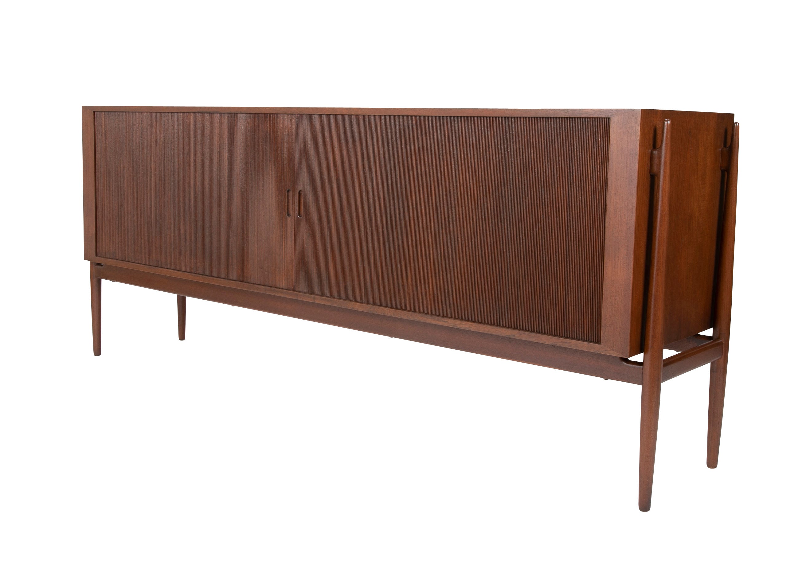 Tambour Door Sideboard Designed by Niels Vodder