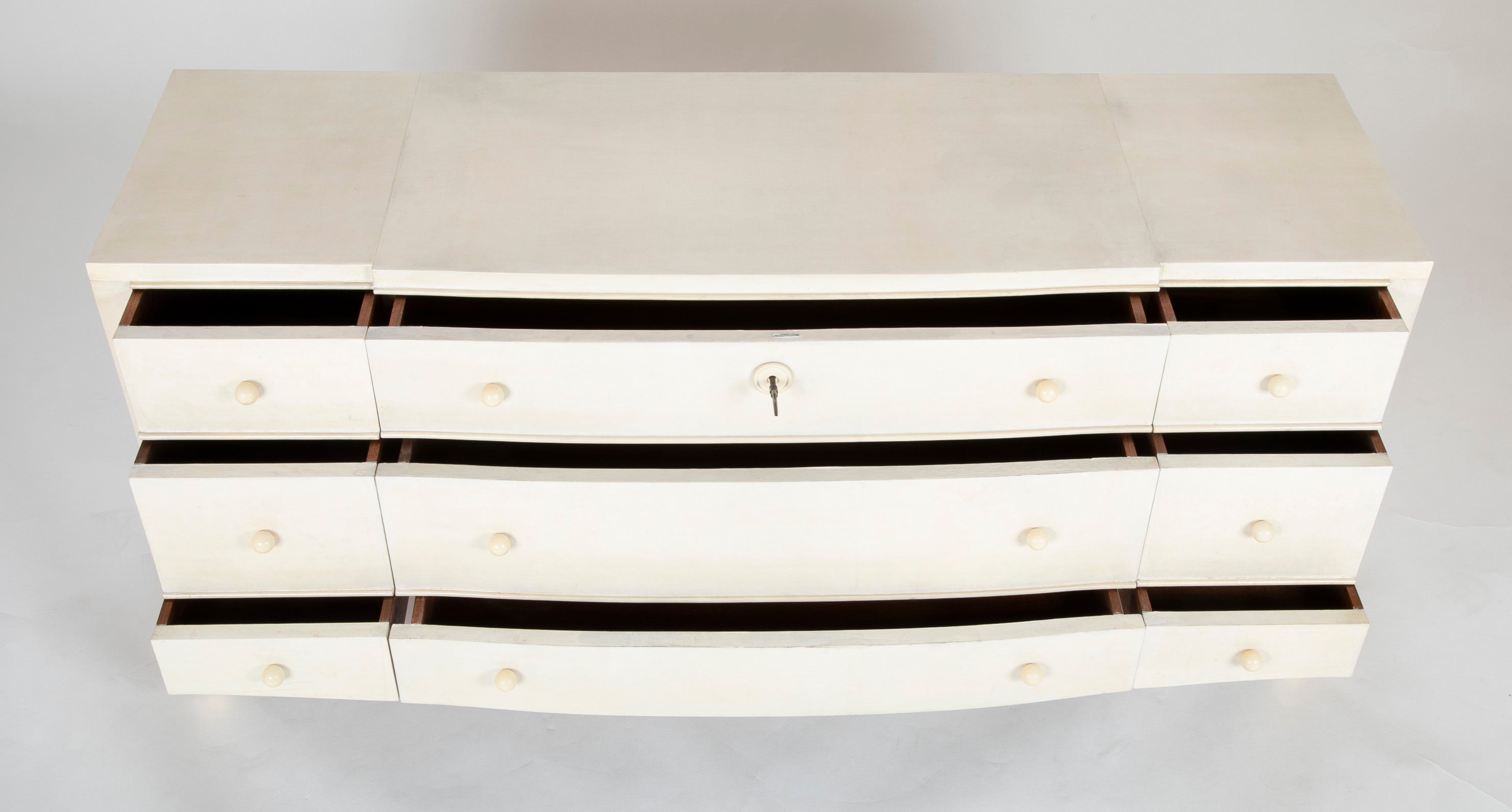 A Parchment & Lacquer Commode designed by Andre Arbus Circa 1935