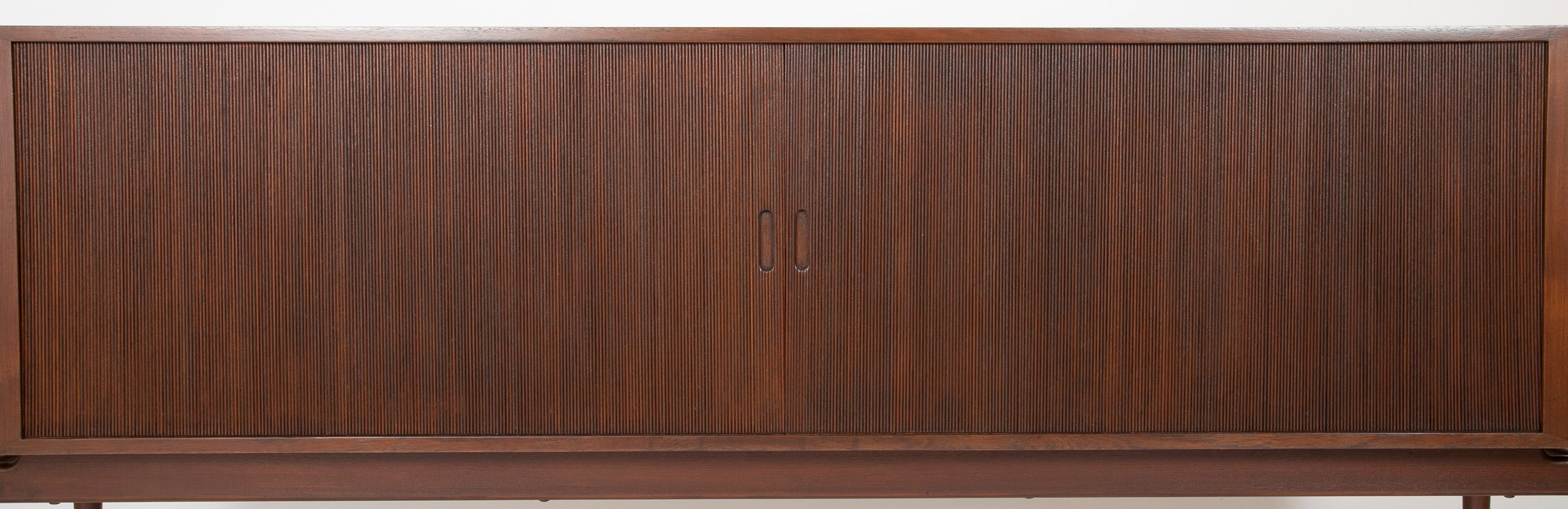 Tambour Door Sideboard Designed by Niels Vodder
