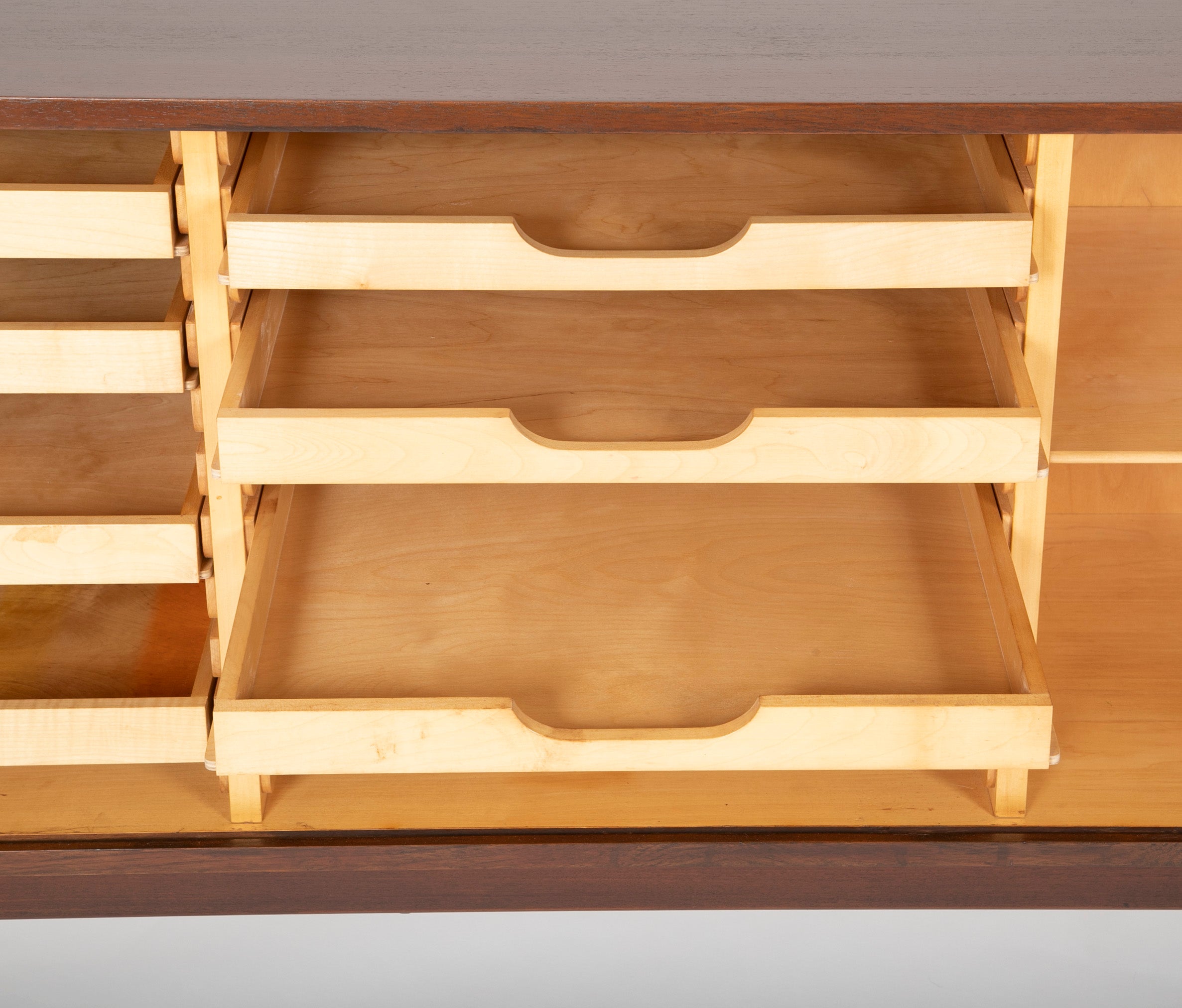 Tambour Door Sideboard Designed by Niels Vodder