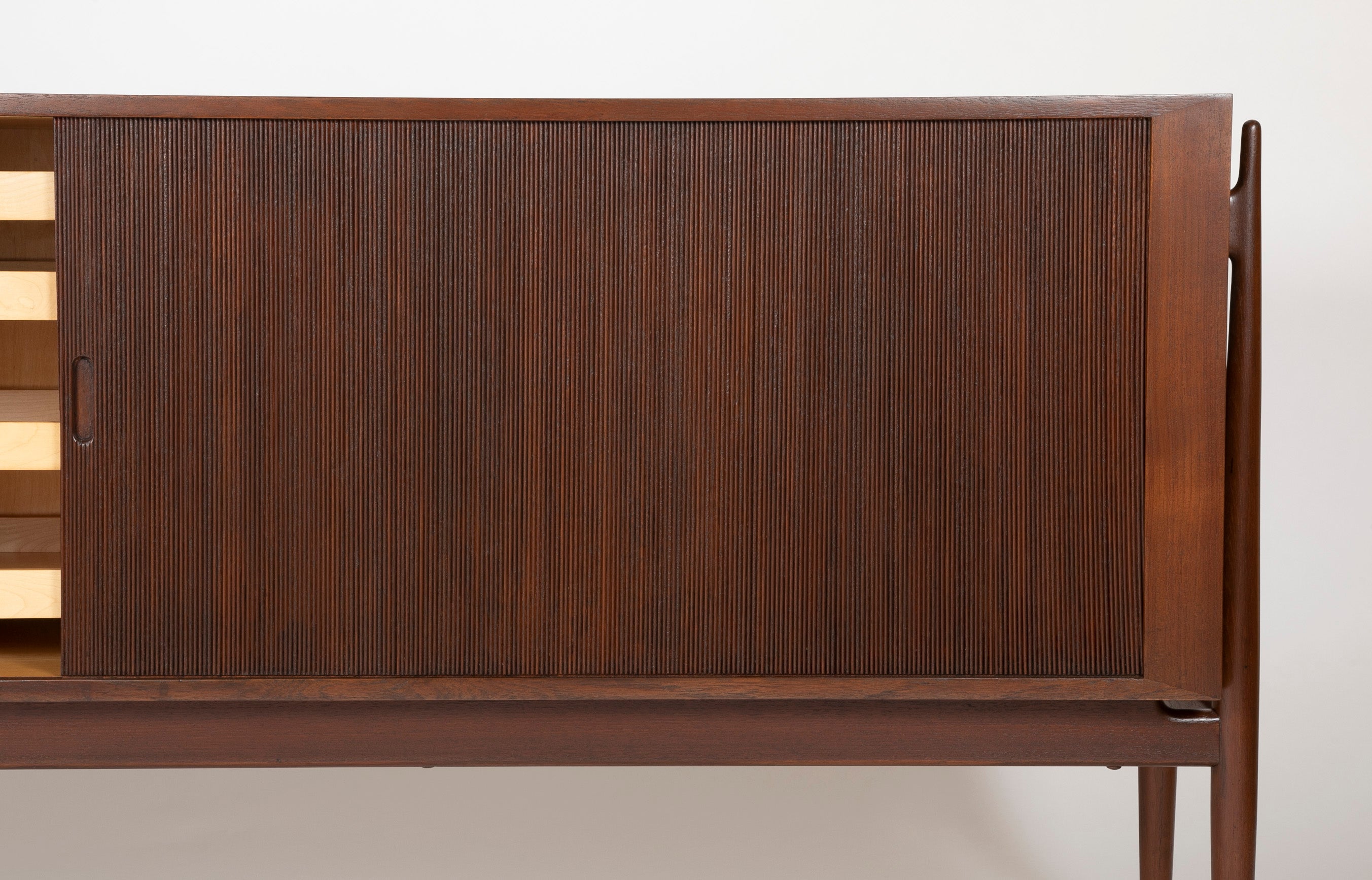 Tambour Door Sideboard Designed by Niels Vodder