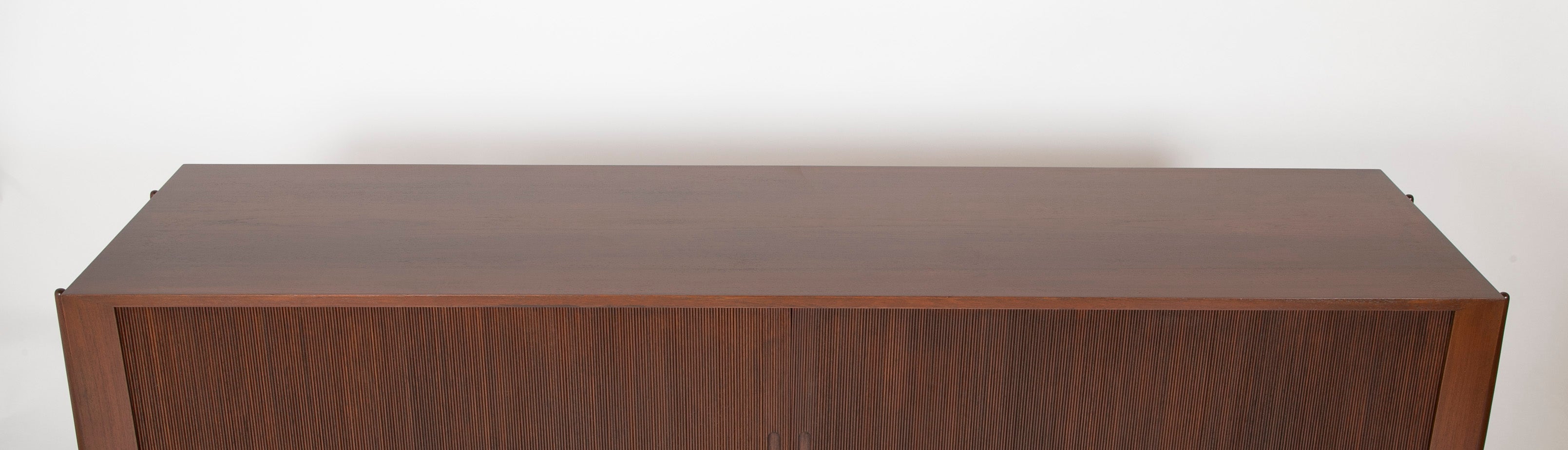 Tambour Door Sideboard Designed by Niels Vodder