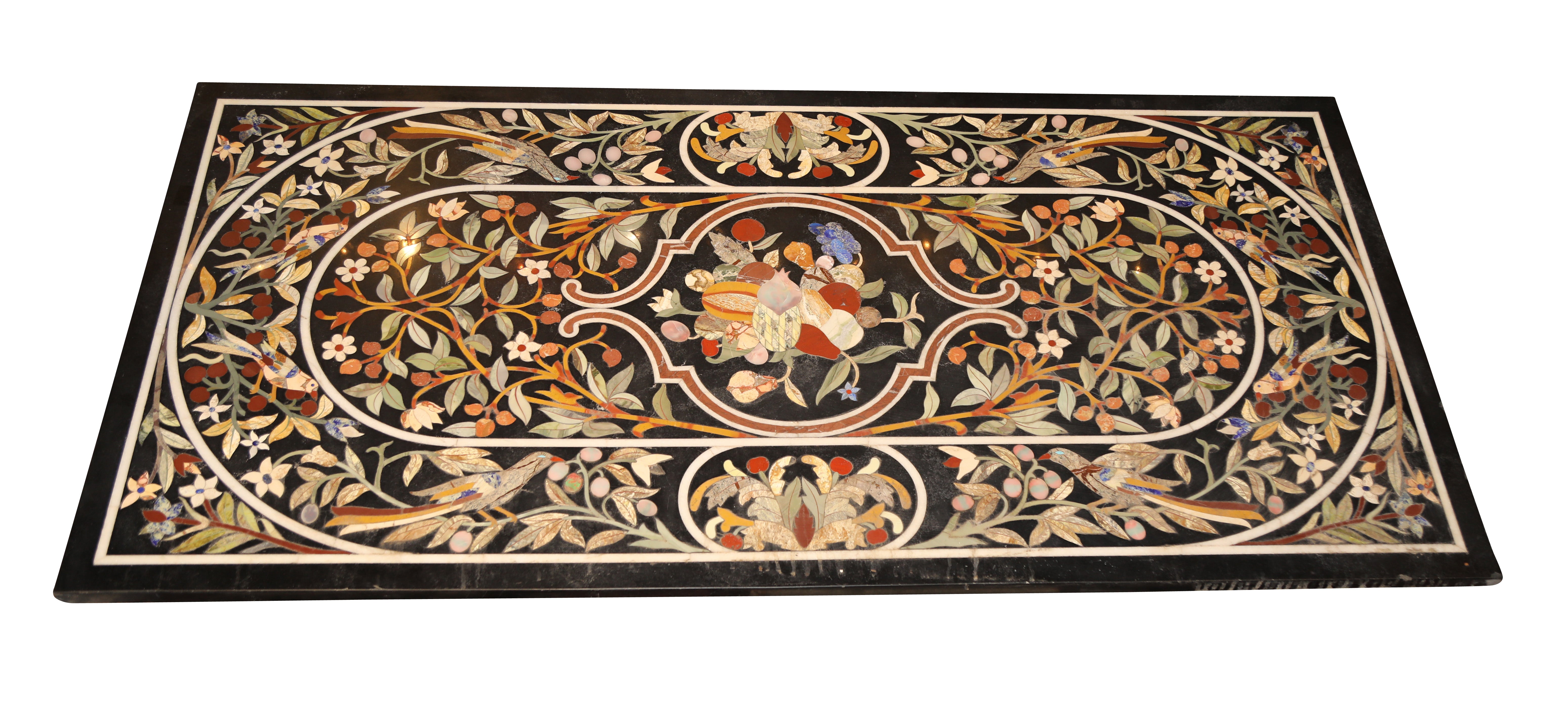 Pietra Dura Stone Top Table