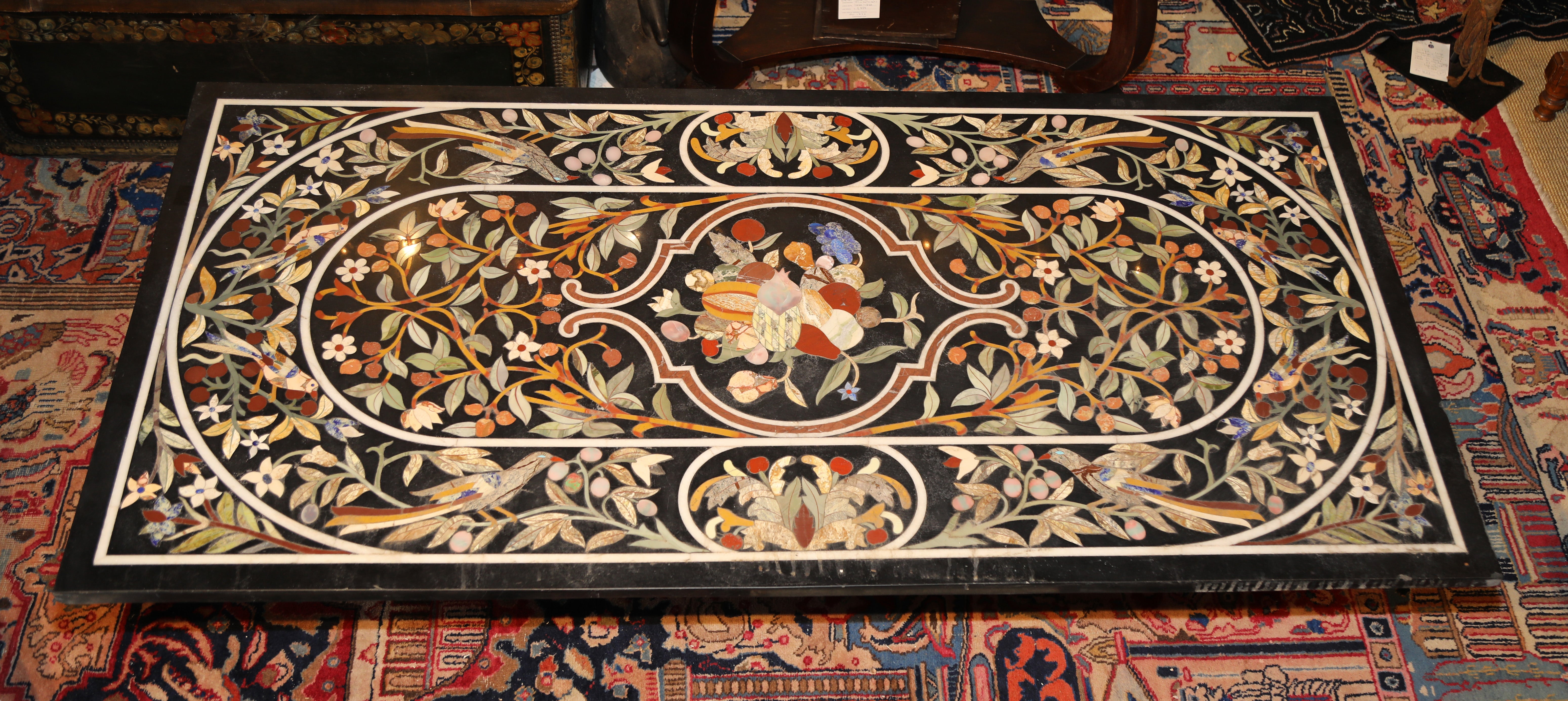 Pietra Dura Stone Top Table