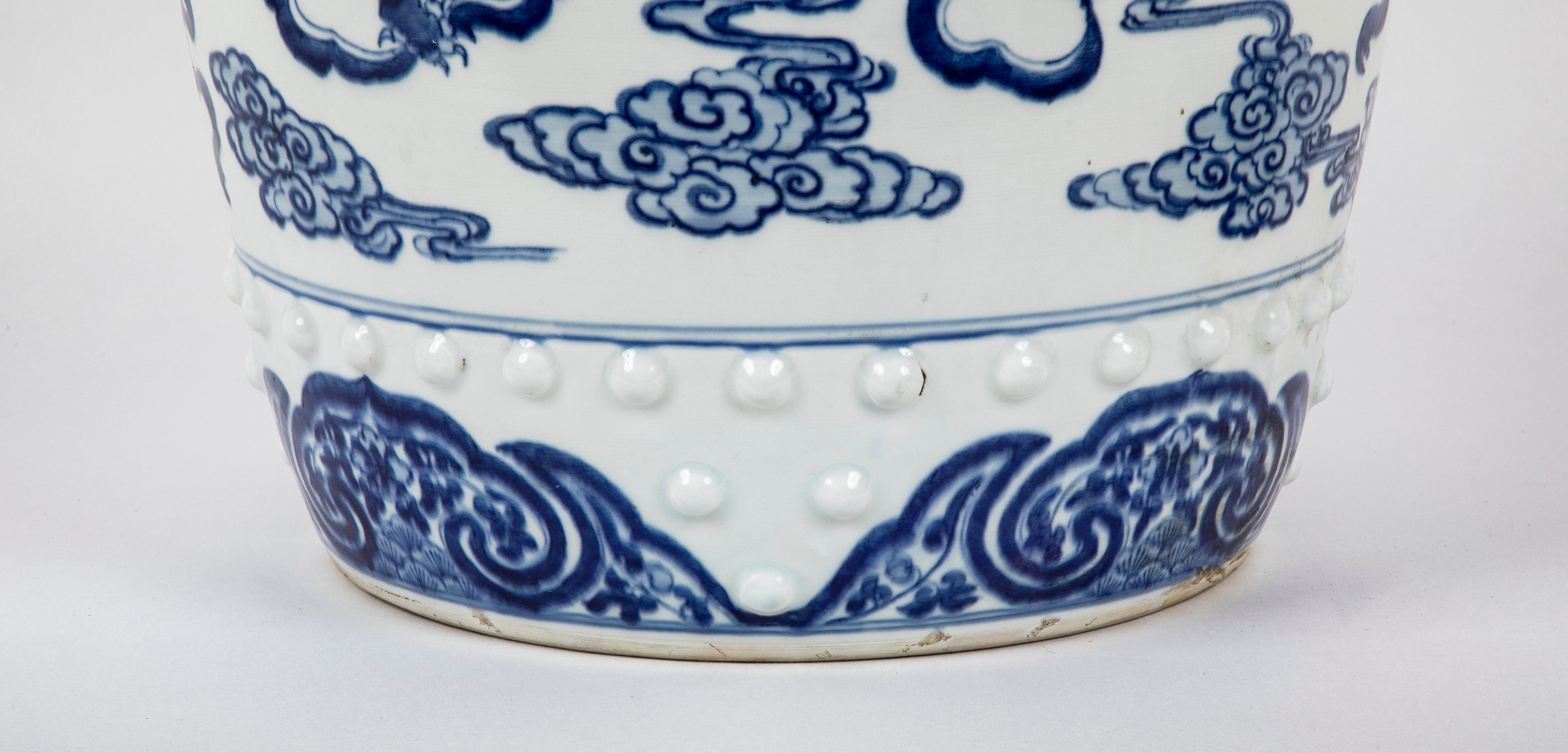Chinese Blue & White Porcelain Garden Seat