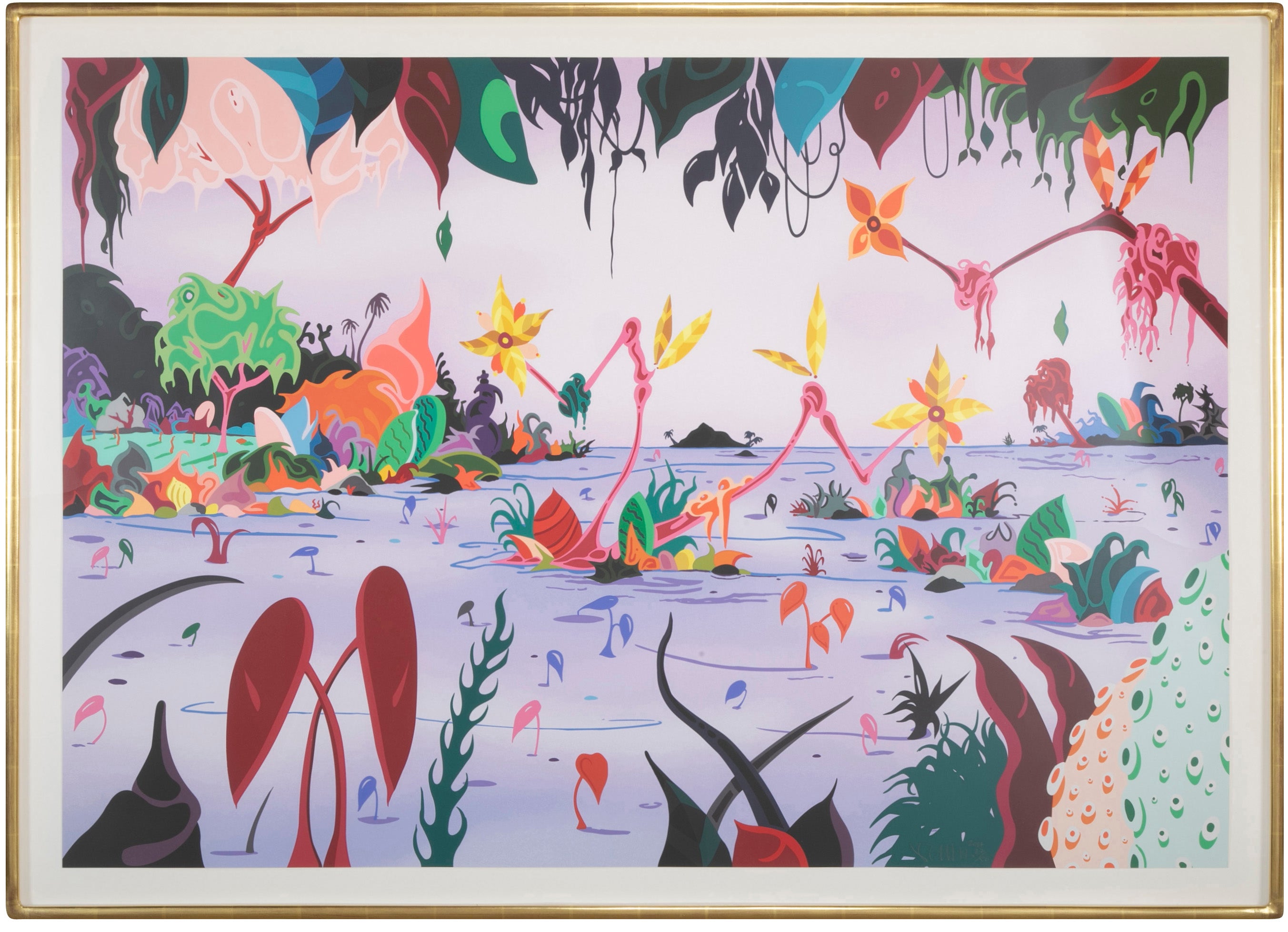 New Breed Bay A 72 Color Silkscreen by Erik Parker