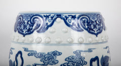 Chinese Blue & White Porcelain Garden Seat