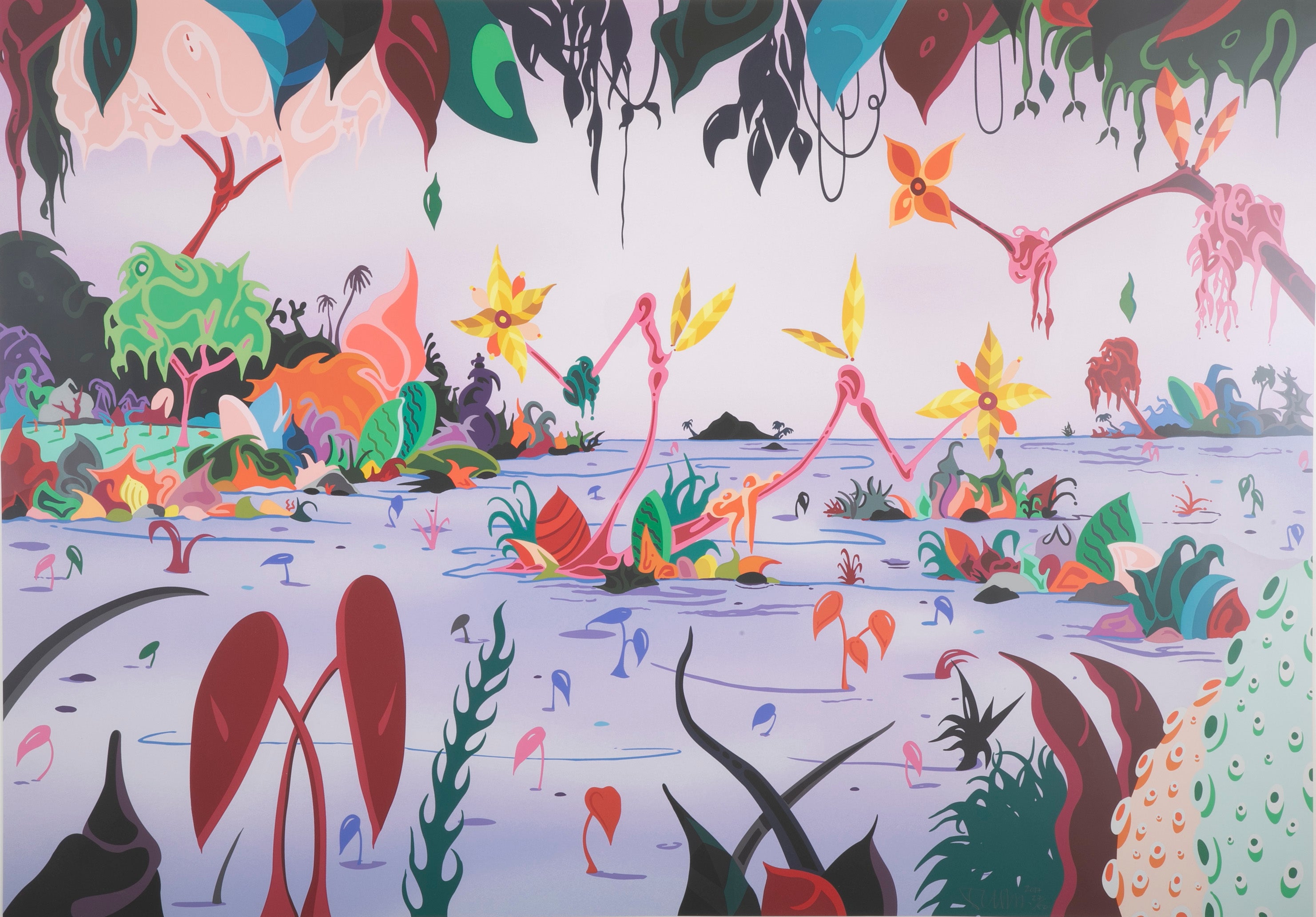 New Breed Bay A 72 Color Silkscreen by Erik Parker