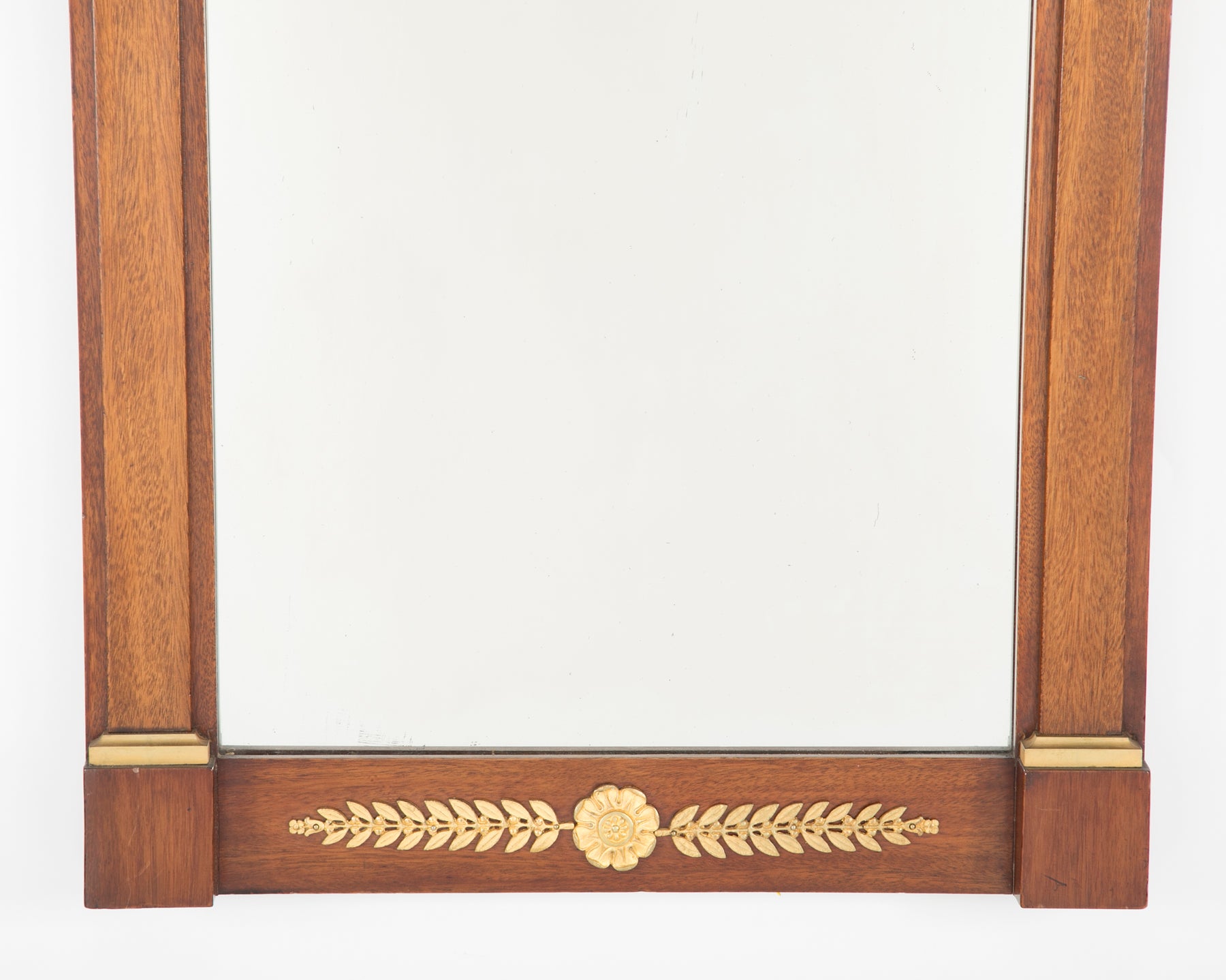 Empire Mahogany & Gilt Bronze Mounted Console with Mirror