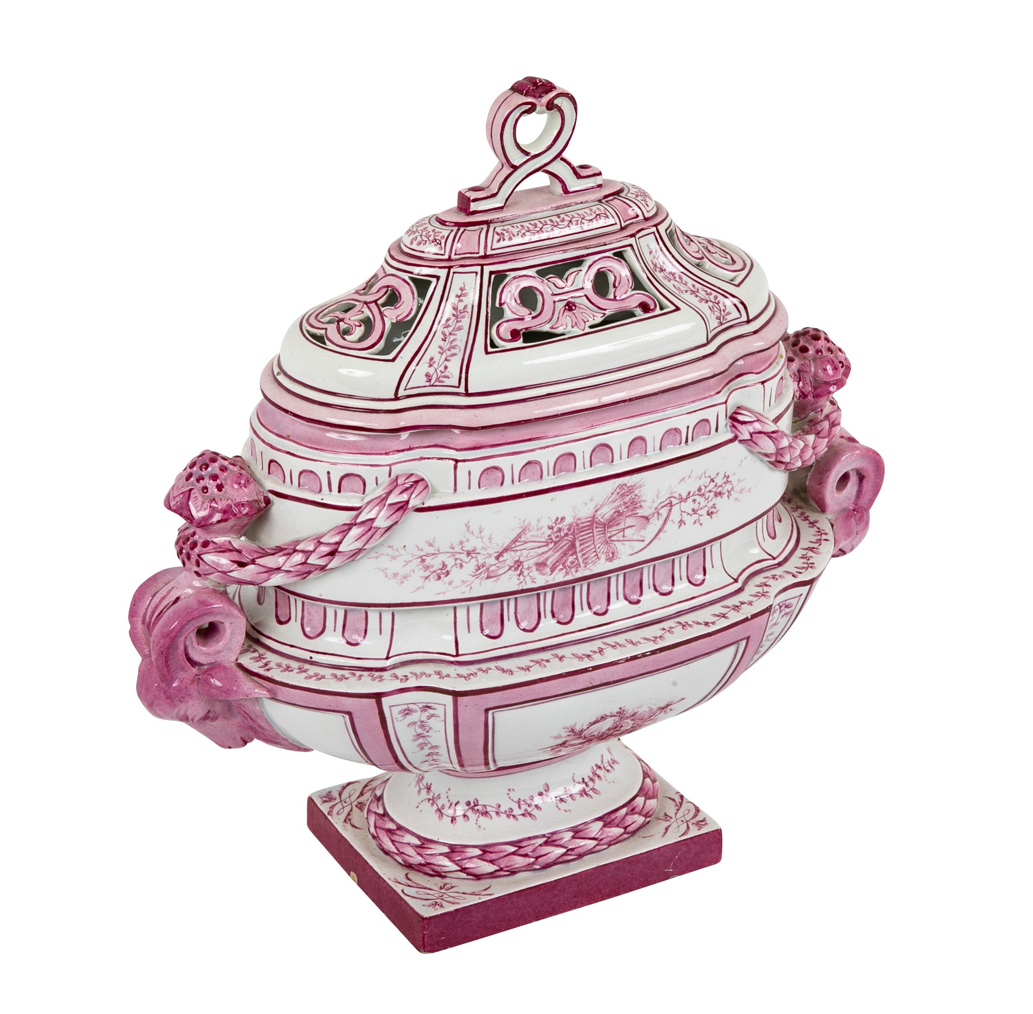 Early 19th Century French Porcelain Lidded Urn